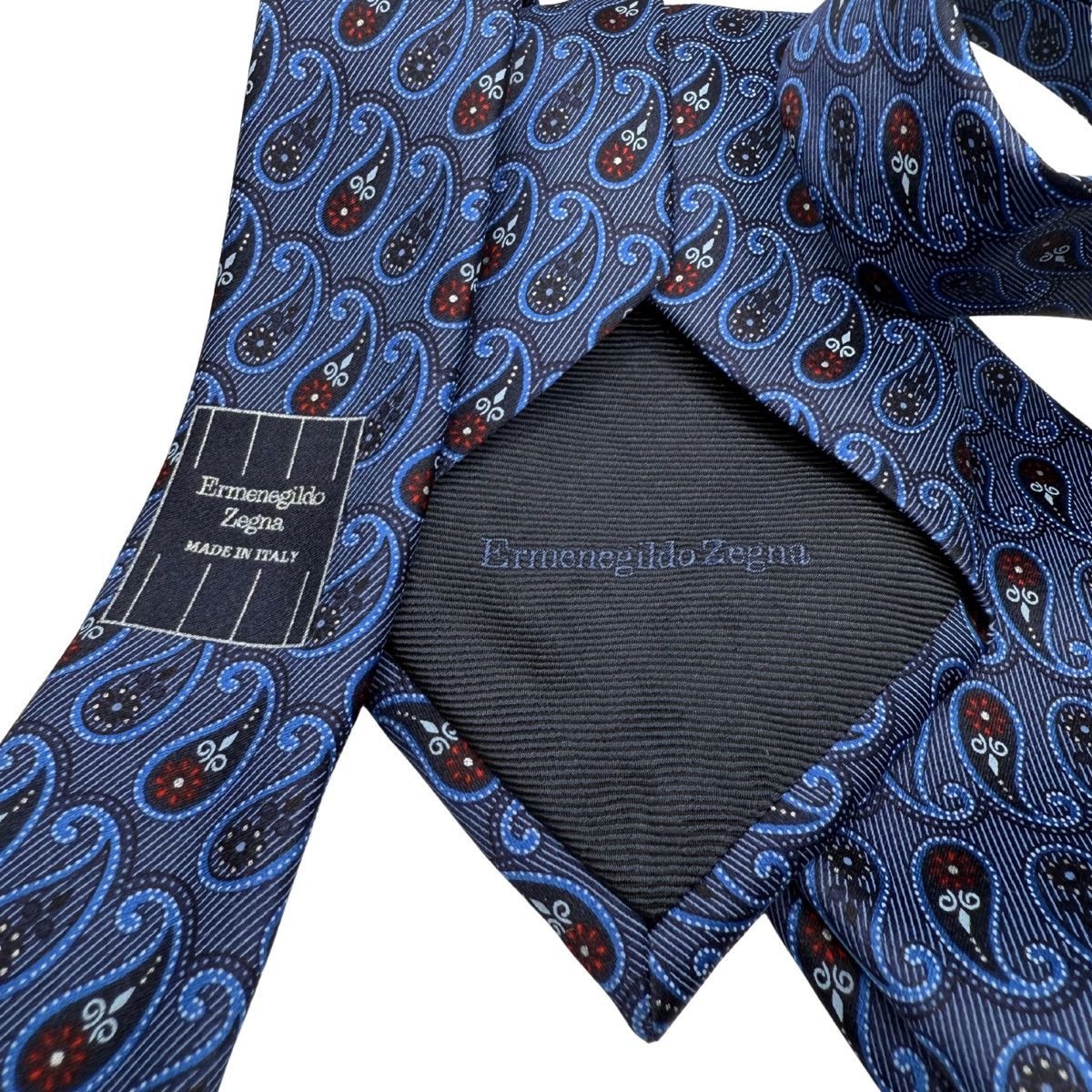 Ermenegildo Zegna Ermenegildo Zegna Silk Tie, Blue, Made in Italy, Like New Size ONE SIZE - 4 Thumbnail