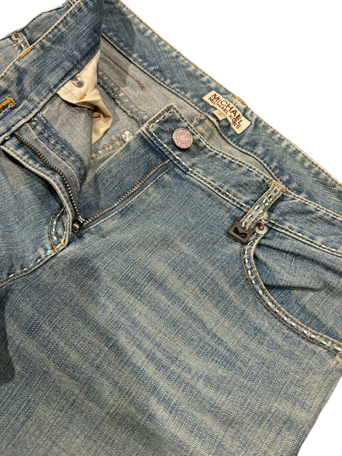 Michael Kors 90s Vtg Michael Kors Flared Bootcut Faded Light Washed Jeans Size US 30 / EU 46 - 6 Thumbnail