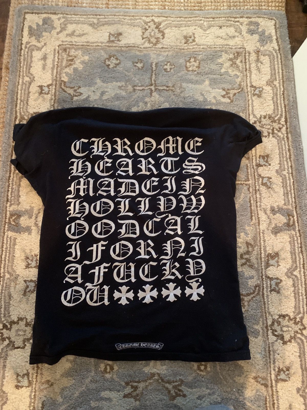 image of Chrome Hearts T Shirt in Black, Men's (Size Small)