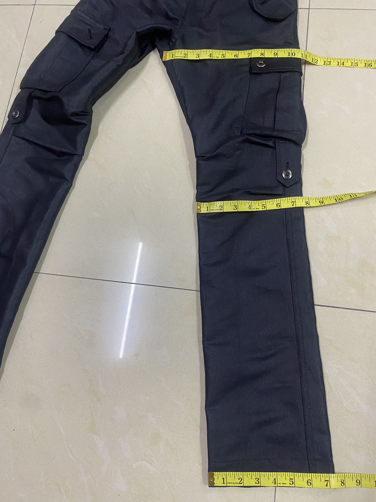 If Six Was Nine × Japanese Brand × Yasuyuki Ishii Japanese Brand Ichi Miri Waxed Cargo Pants Size US 31 - 12 Thumbnail
