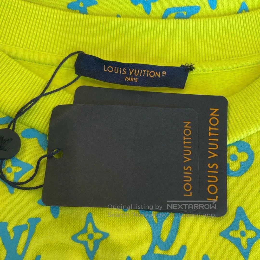 Louis Vuitton lv fluorescent green logo sweatshirt unisex. Size US L / EU 52-54 / 3 - 5 Thumbnail