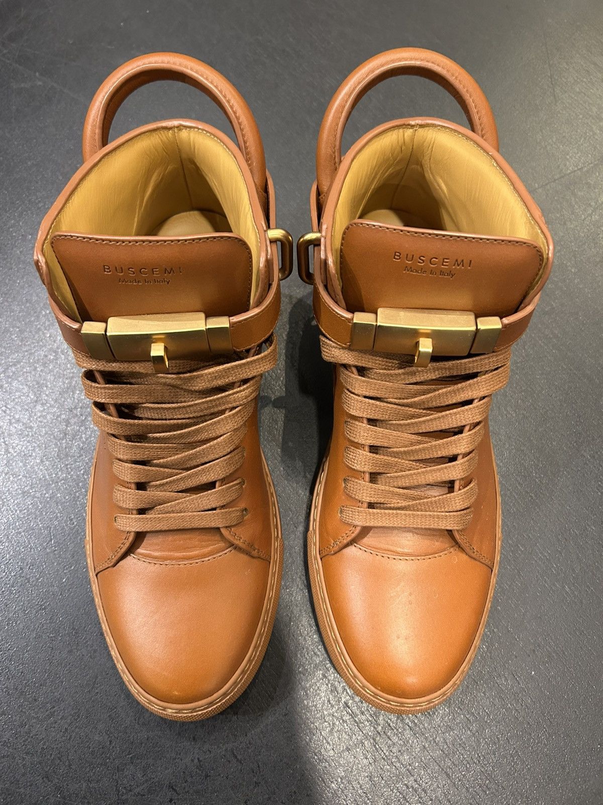 Buscemi Buscemi High Top Leather Sneakers Size US 8 / EU 41 - 6 Thumbnail