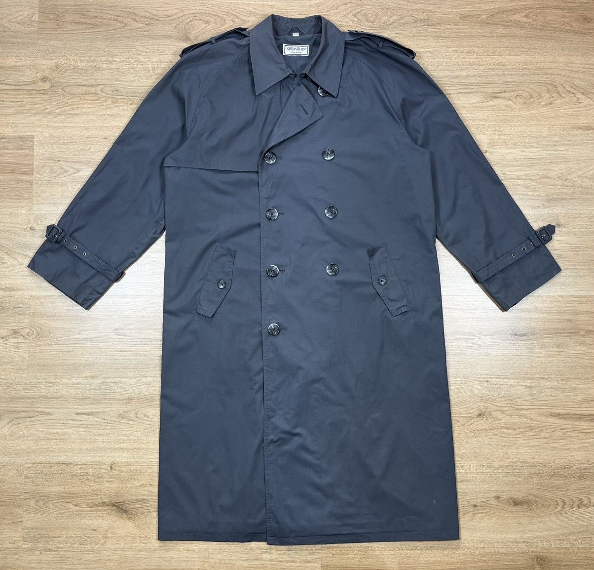 Yves Saint Laurent Vintage Yves Saint Laurent Trench Coat Grey Double Breasted Size US L / EU 52-54 / 3 - 1 Thumbnail