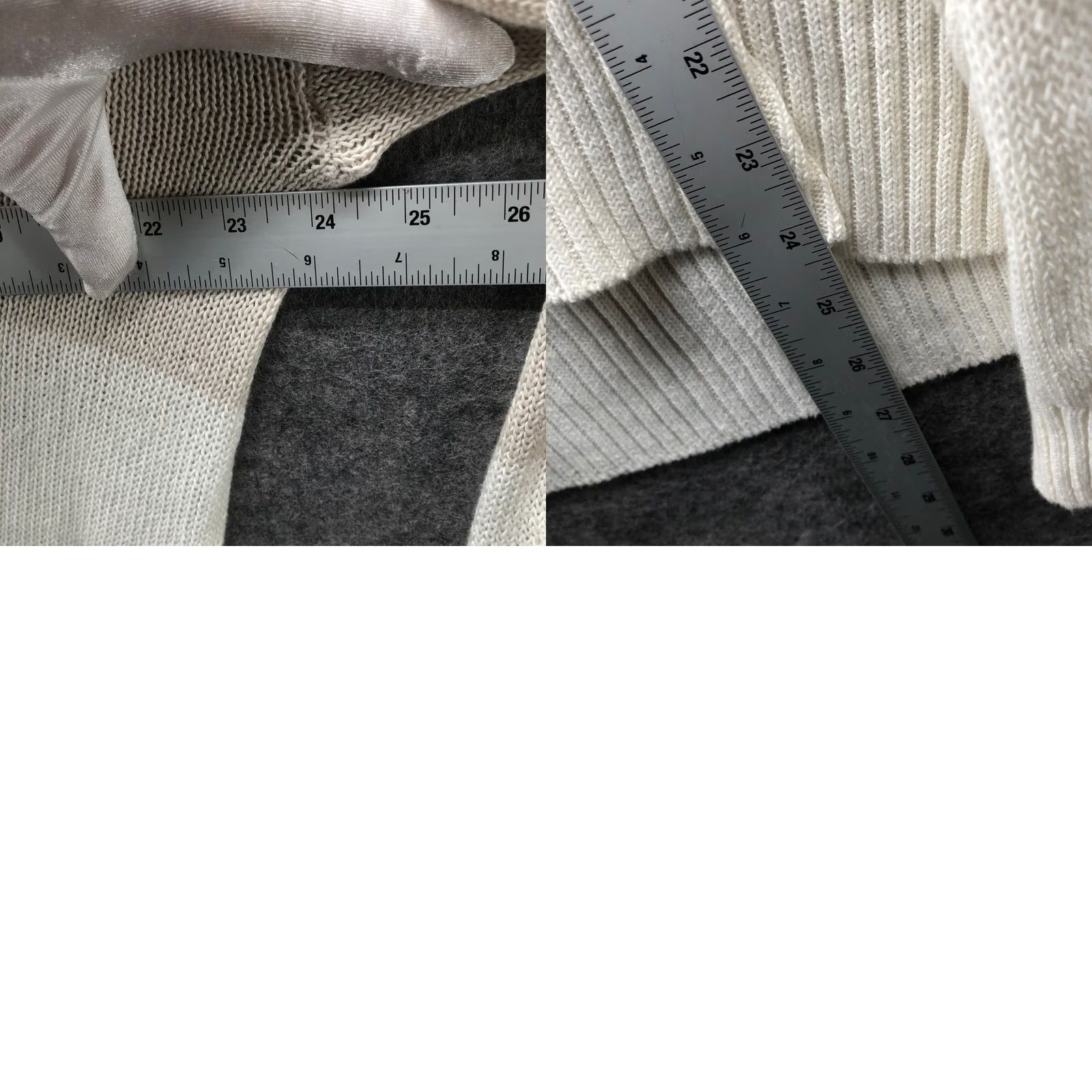 Vintage Haven Well Within Organic Cotton Linen Polo Sweater Womens L Ivory Tan Collared Shirt Size L / US 10 / IT 46 - 8 Thumbnail