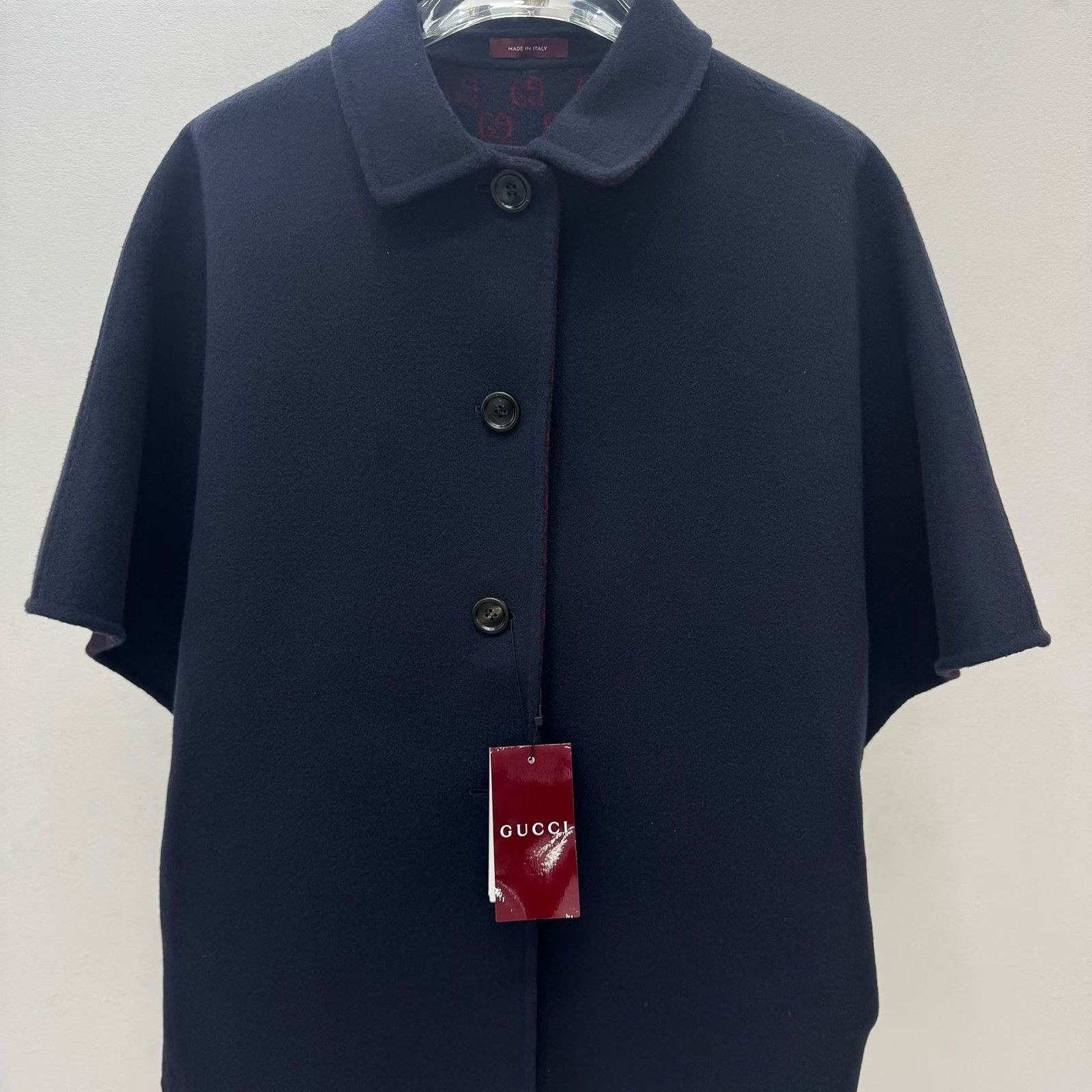 Gucci Gucci GG Logo Wool Silk Coat Size 42 Size M / US 6-8 / IT 42-44 - 1 Thumbnail