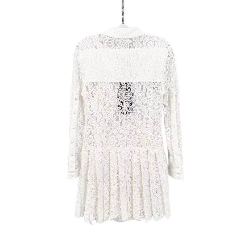 Louis Vuitton Louis Vuitton Acetate/viscose white lace floral long-sleev Size XS / US 0-2 / IT 36-38 - 2 Thumbnail