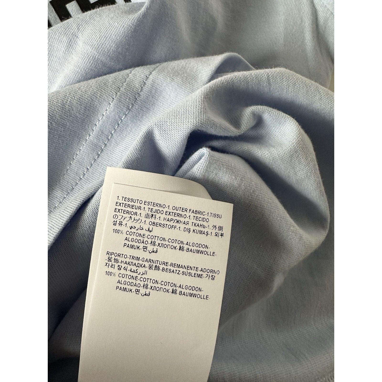 Versace Versace Medusa Print Light Blue Jersey T-Shirt M 1011861 Size US XS / EU 42 / 0 - 11 Thumbnail