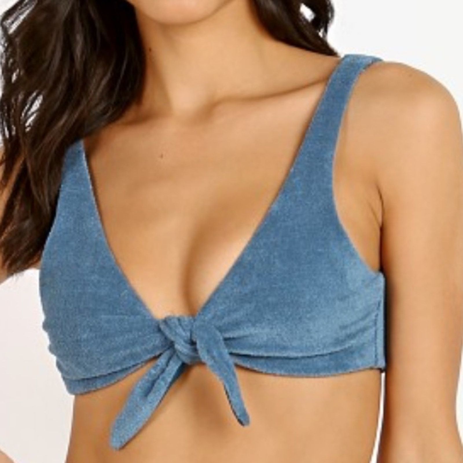 Mara Hoffman Mara Hoffman Rio Bikini Top - Slate Size XS Size ONE SIZE - 2 Thumbnail