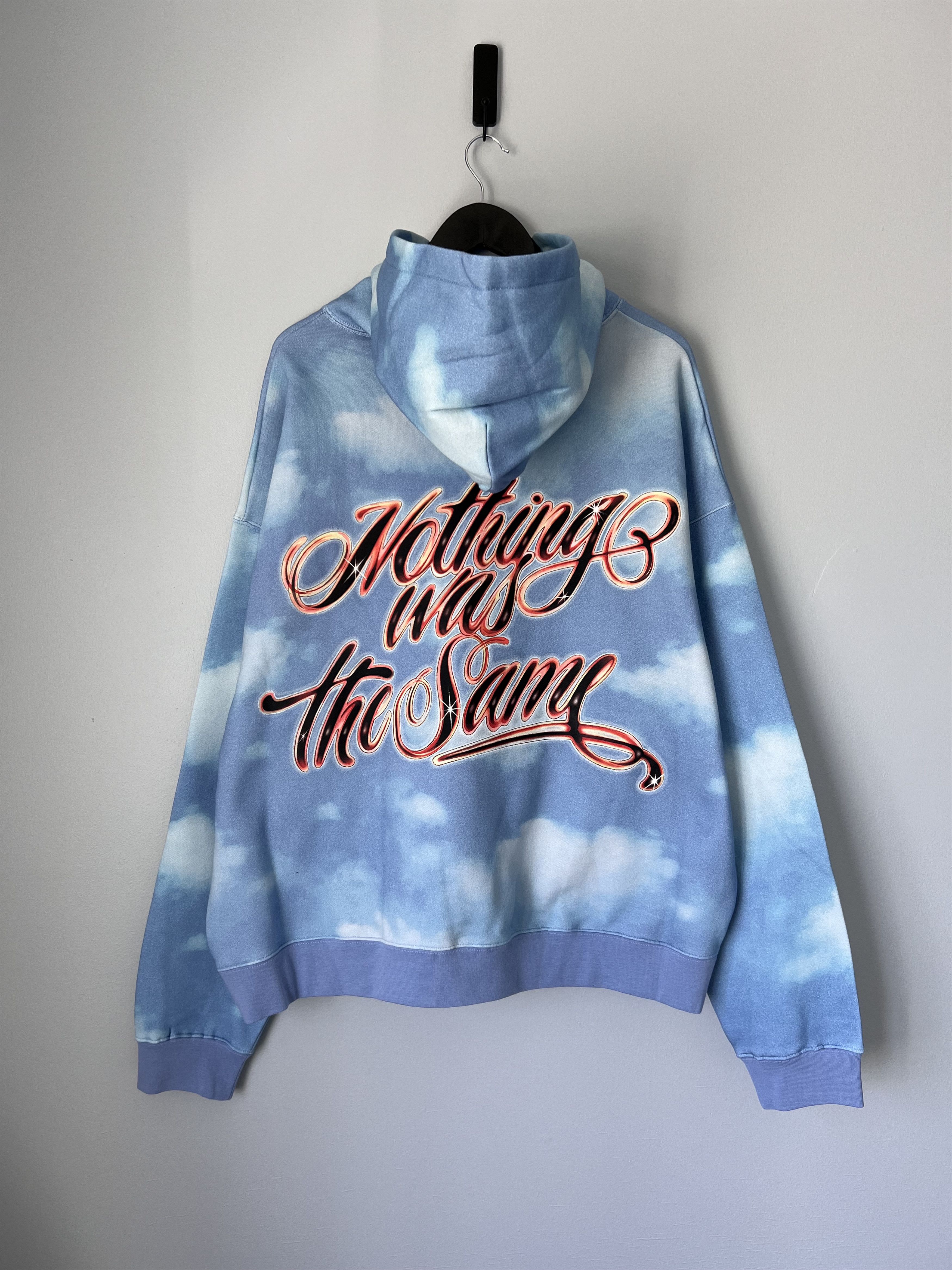 image of Drake Nothing Was The Same Cloud Hoodie In Blue, Men's (Size XL)