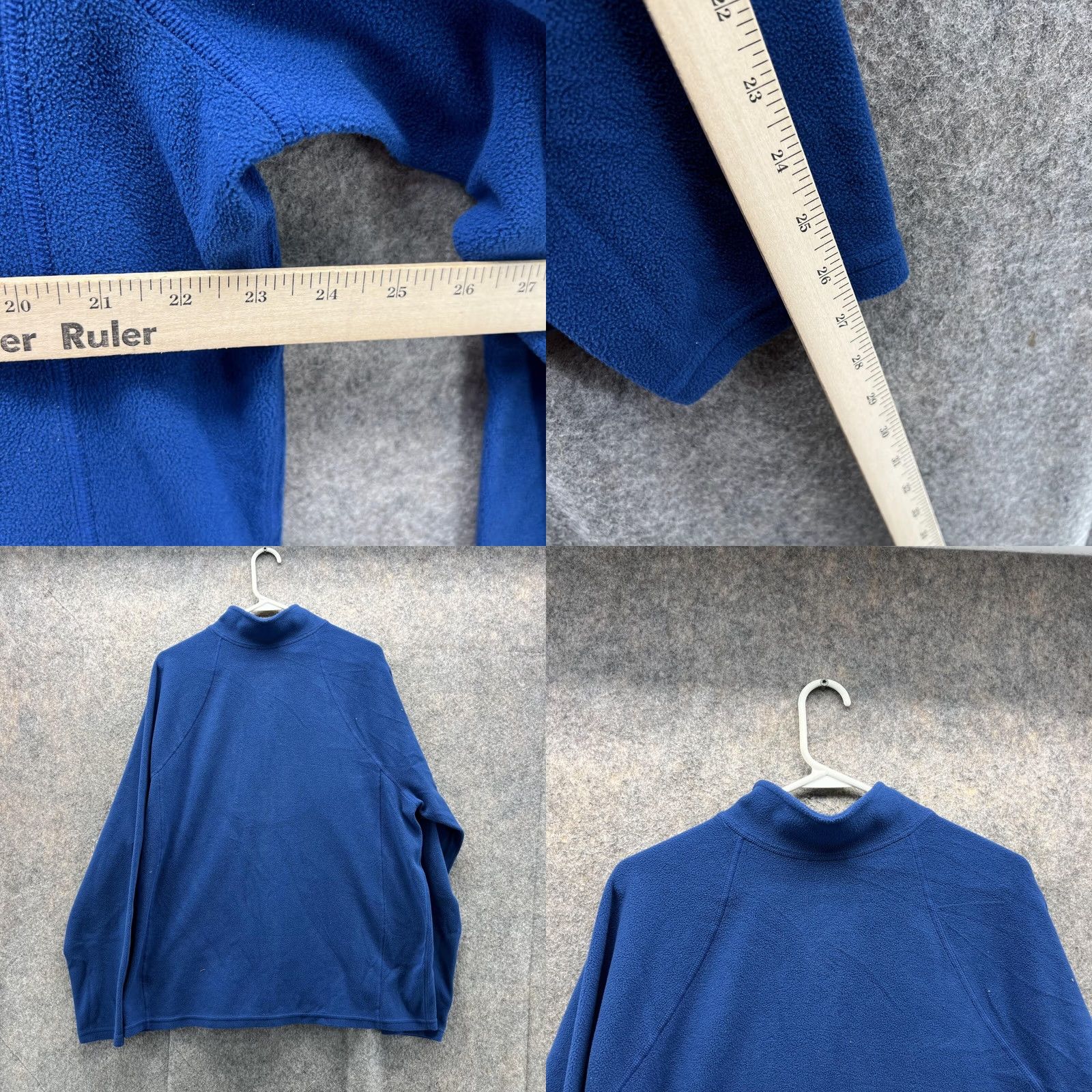 Vintage LL Bean Sweater Men Large Adult Blue 1/4 Zip Sweatshirt Polyester Fleece Mock Neck Long Sleeve Pullover 1/4 Zip Logo Vintage No N/A Size US L / EU 52-54 / 3 - 8 Thumbnail