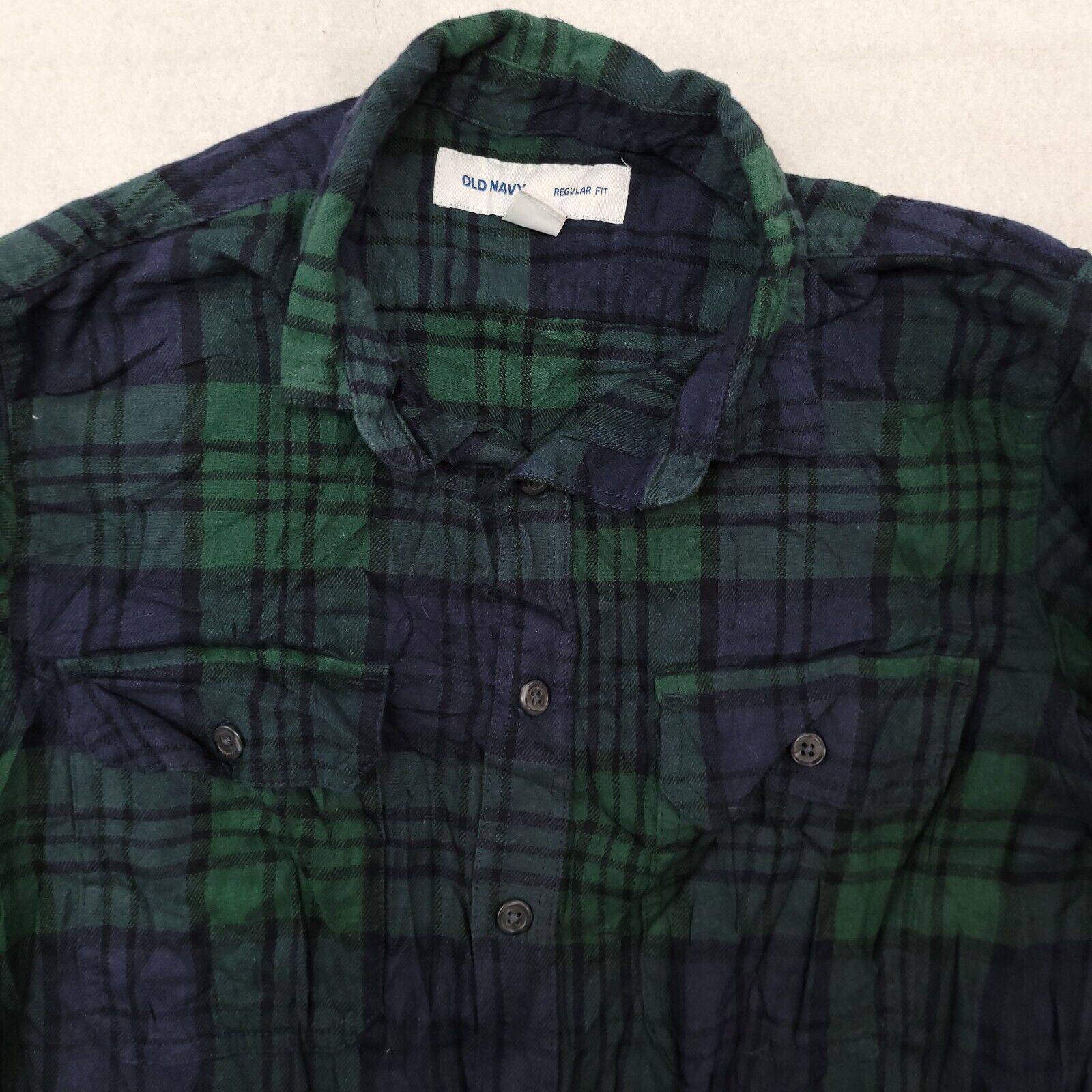 Old Navy Old Navy Tartan Flannel Casual Shirt Mens Size XS Blue Green Size US XS / EU 42 / 0 - 1 Thumbnail