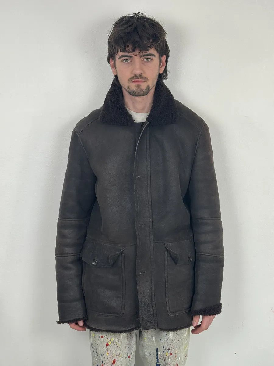 Gucci FW2002 Gucci Shearling Lamb Fur Brown Premium Leather Jacket Size US L / EU 52-54 / 3 - 4 Thumbnail
