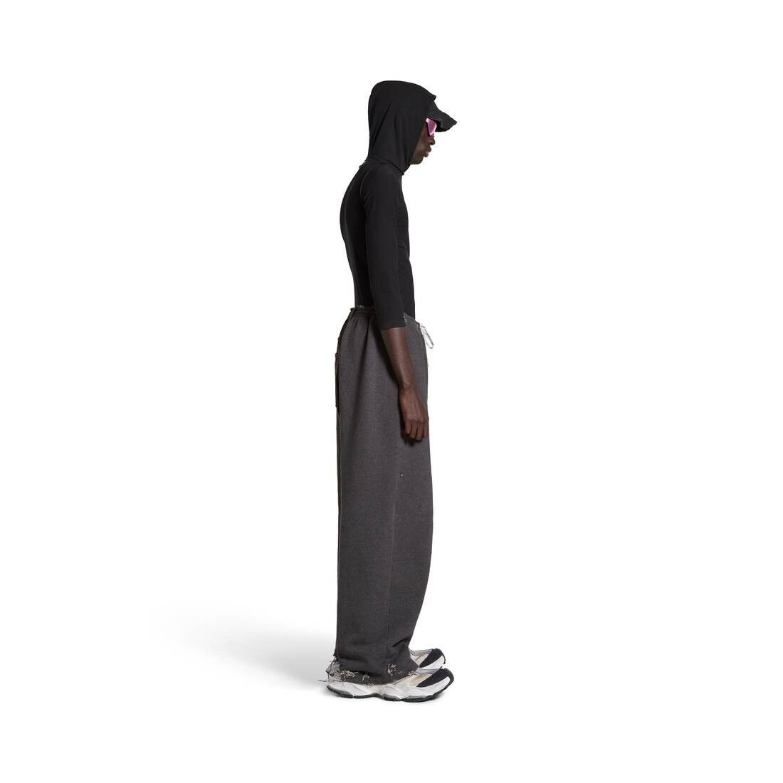 Balenciaga o1tr1nto0725 Hybrid Baggy Pants in Dark Brown/Dark Grey Size US 32 / EU 48 - 3 Thumbnail