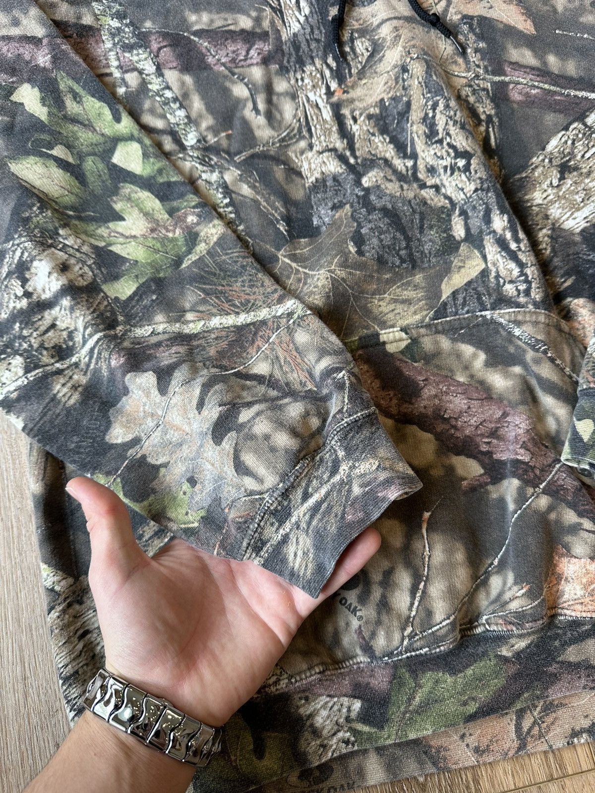Realtree × Vintage Y2K FOREST PRINT HOODIE CAMO REALTREE Size US L / EU 52-54 / 3 - 3 Thumbnail