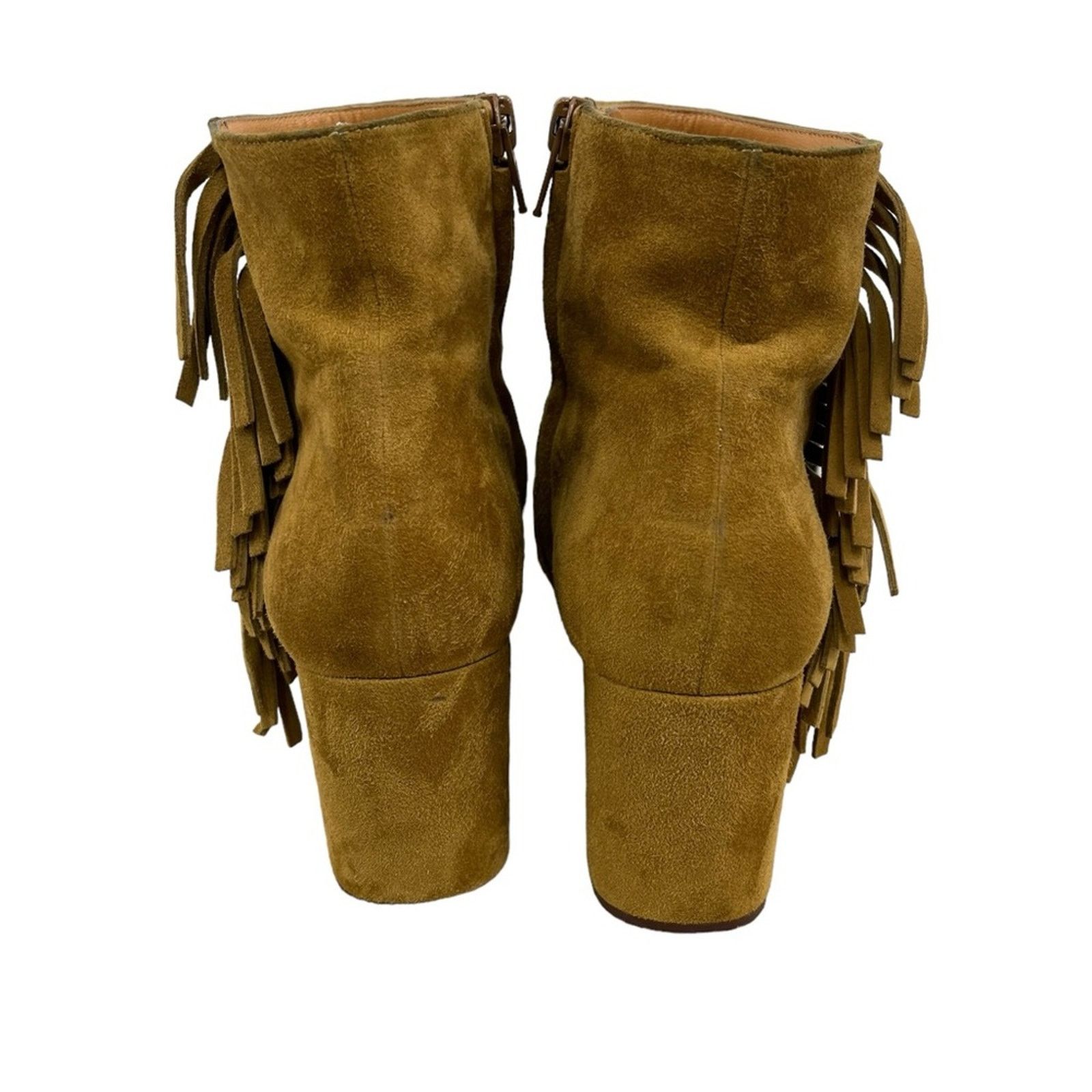 Yves Saint Laurent SAINT LAURENT Tan Suede 70 BABIES Fringe Boho Fall Size: 41 Size US 11 / IT 41 - 4 Thumbnail