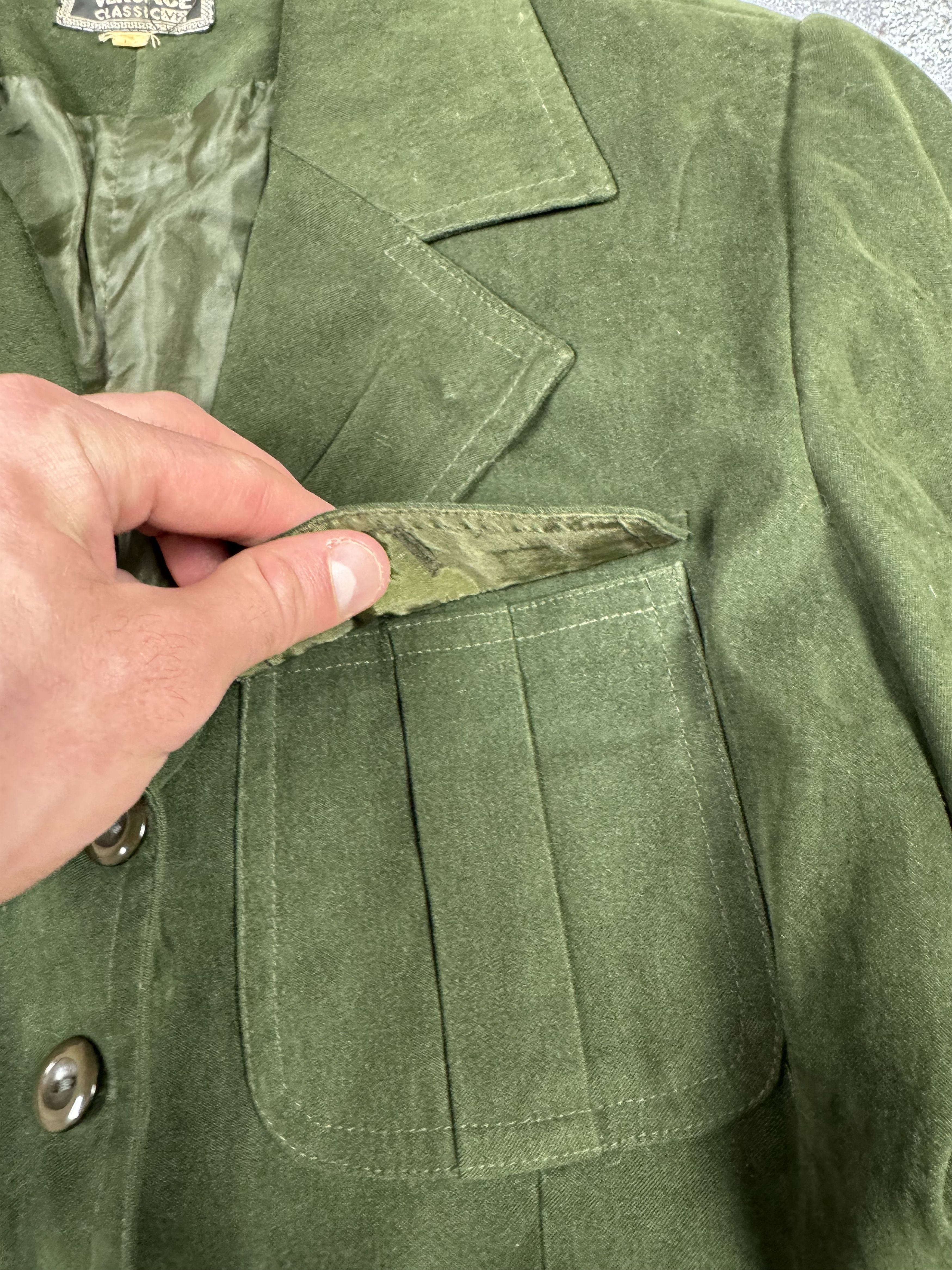 Versace Jeans Couture Versace Jeans Couture Green Blazer Jacket Size M Size M / US 6-8 / IT 42-44 - 3 Thumbnail
