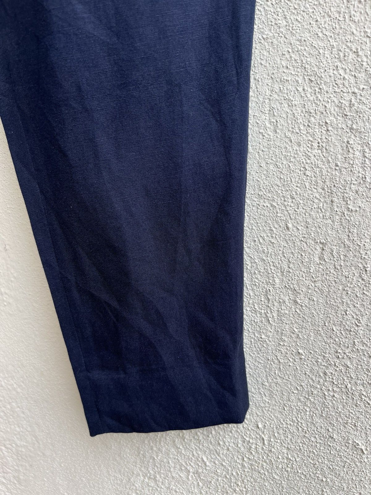 ato Ato Made in Japan Navy Blue Linen Trouser Pant Size US 29 - 12 Thumbnail
