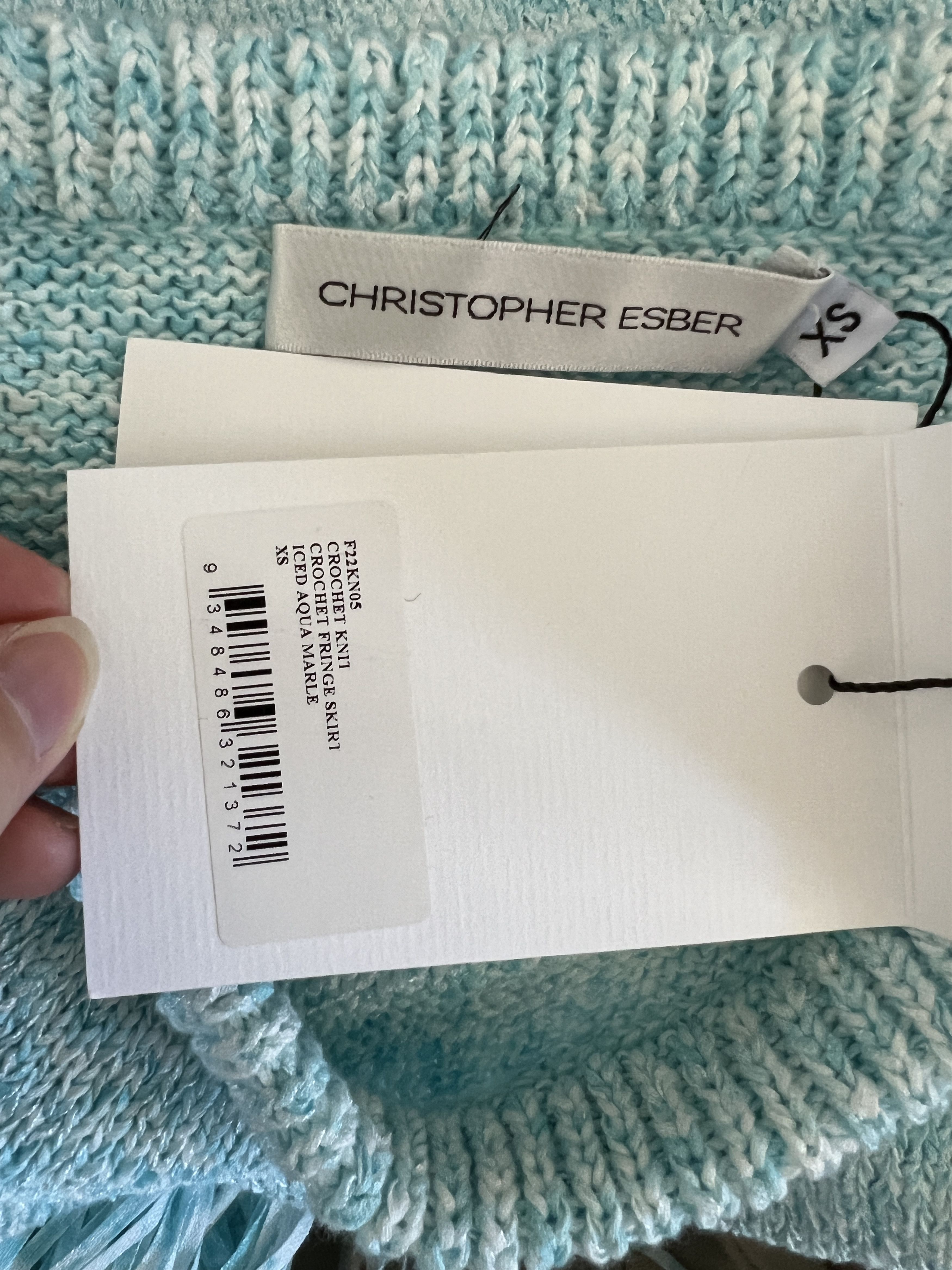Christopher Esber Crochet Fringe Skirt Size 26" / US 2 / IT 38 - 10 Thumbnail