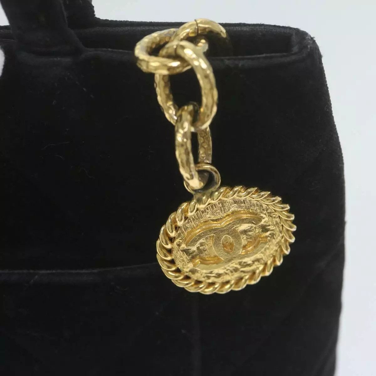 Chanel CHANEL Materasse Tote Bag Velor Standard Black Size ONE SIZE - 10 Thumbnail
