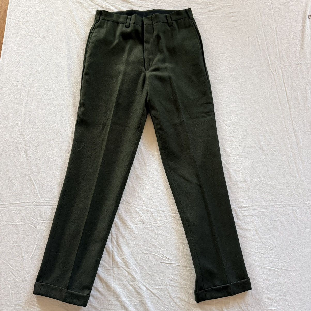 Levi's Vintage Clothing Vintage Levi’s Young Men's Sta-Prest 70s Olive Slacks Size US 30 / EU 46 - 1 Thumbnail