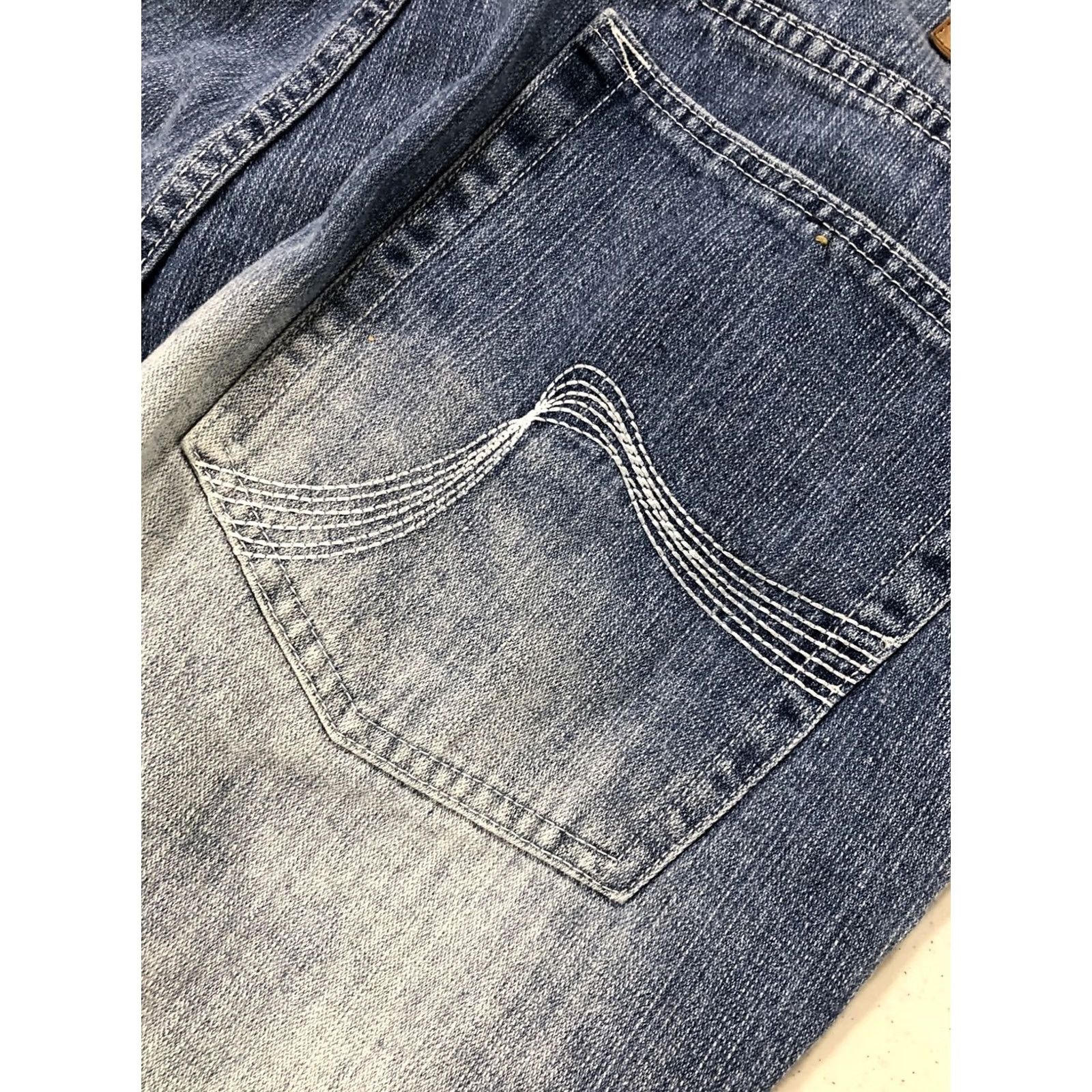 Vintage Five Elements Mens Blue Jeans Shorts Size 44 inseam 20” Adjustable Tie Hem Skate Size US 44 / EU 60 - 6 Thumbnail