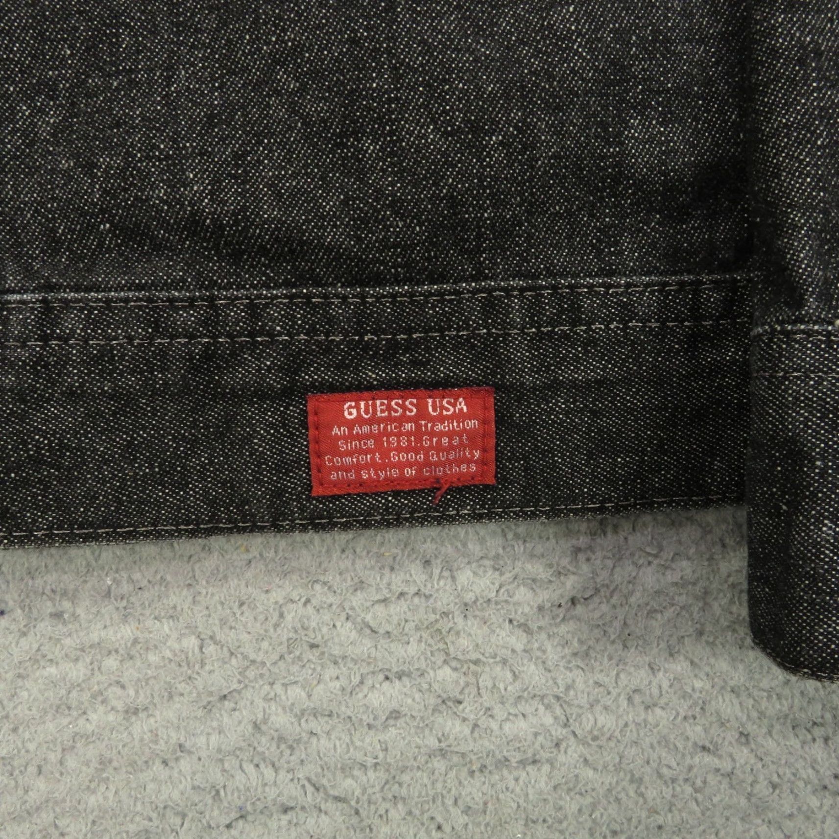 Guess VTG GUESS Denim Jacket Men 3XL Black Type I Trucker 90s 80s Lightweight USA MADE Jacket Size US XXL / EU 58 / 5 - 3 Thumbnail