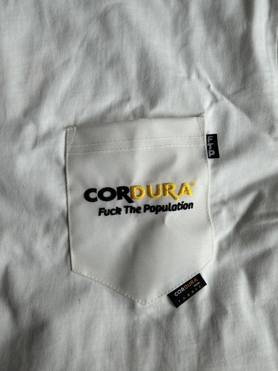 Fuck The Population MEDIUM CORDURA POCKET TEE WHITE ❤️✅ NEW FUCK THE POPULATION Size US L / EU 52-54 / 3 - 4 Thumbnail