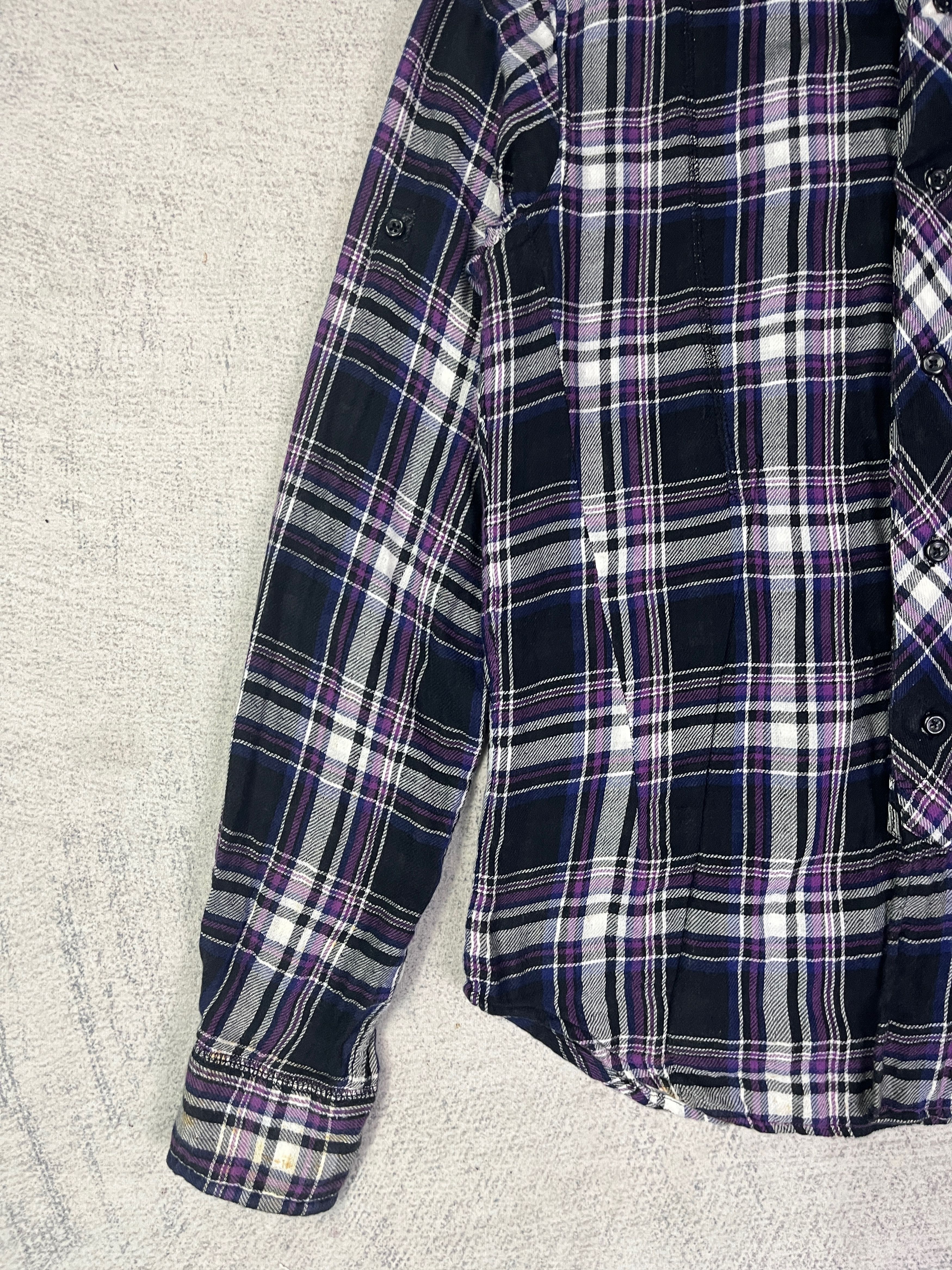 Japanese Brand PPFM Checkered Shirt Button Up Hoodie Size M / US 6-8 / IT 42-44 - 4 Thumbnail