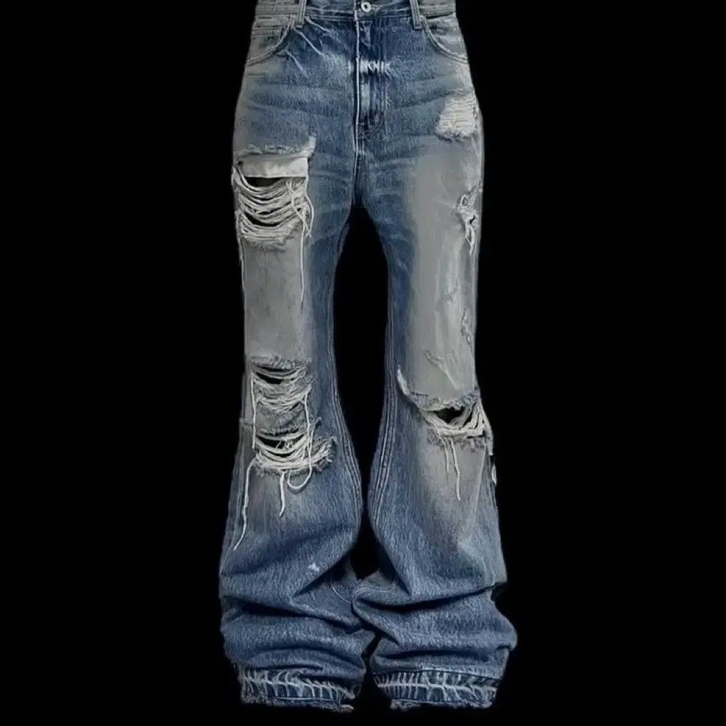 Other EMO stance club Destroyed Flared Jeans Size US 33 - 1 Thumbnail
