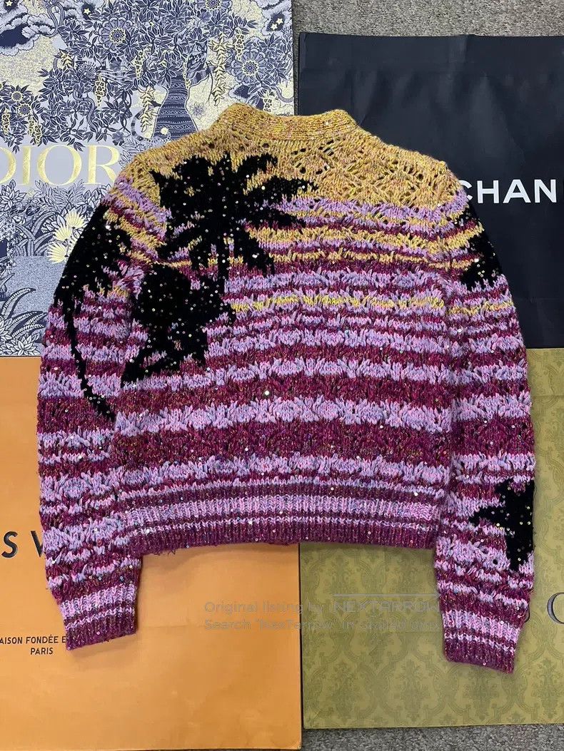 Chanel Chanel 24C colourful sequin knitted cardigan coat Size XXS / US 00 / IT 34 - 3 Thumbnail