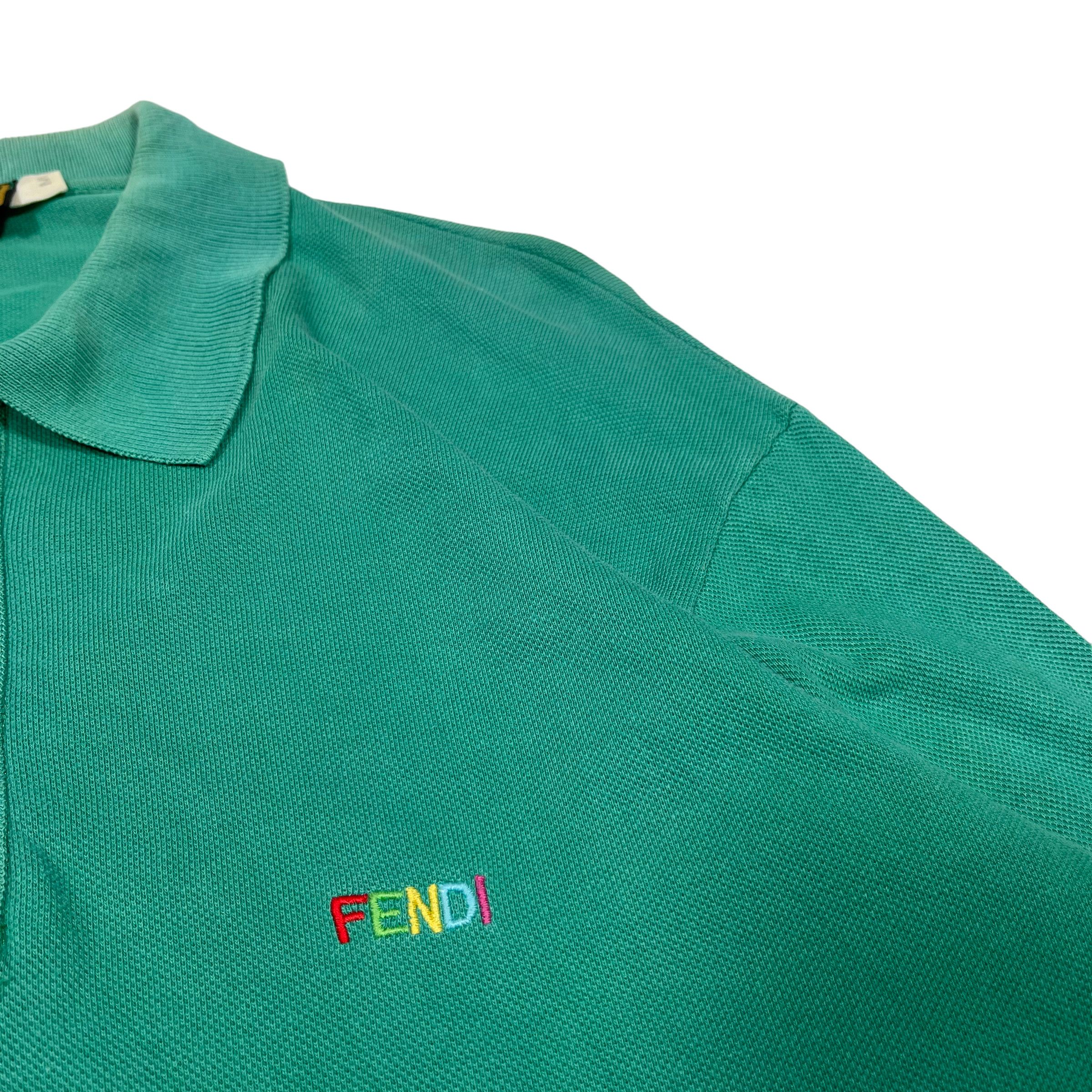 Fendi × Vintage Fendi Vintage 1990s Embroidered Polo Shirt Size US M / EU 48-50 / 2 - 4 Thumbnail