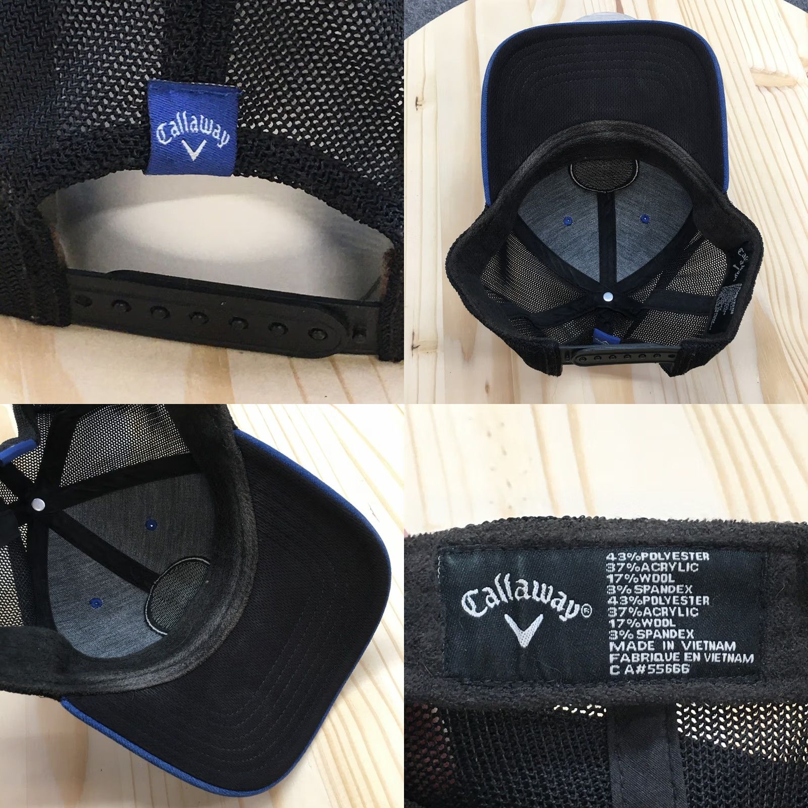 Callaway Callaway Trucker Hats Mens Blue OS Adjustable Curved Brim California Original Size ONE SIZE - 8 Thumbnail