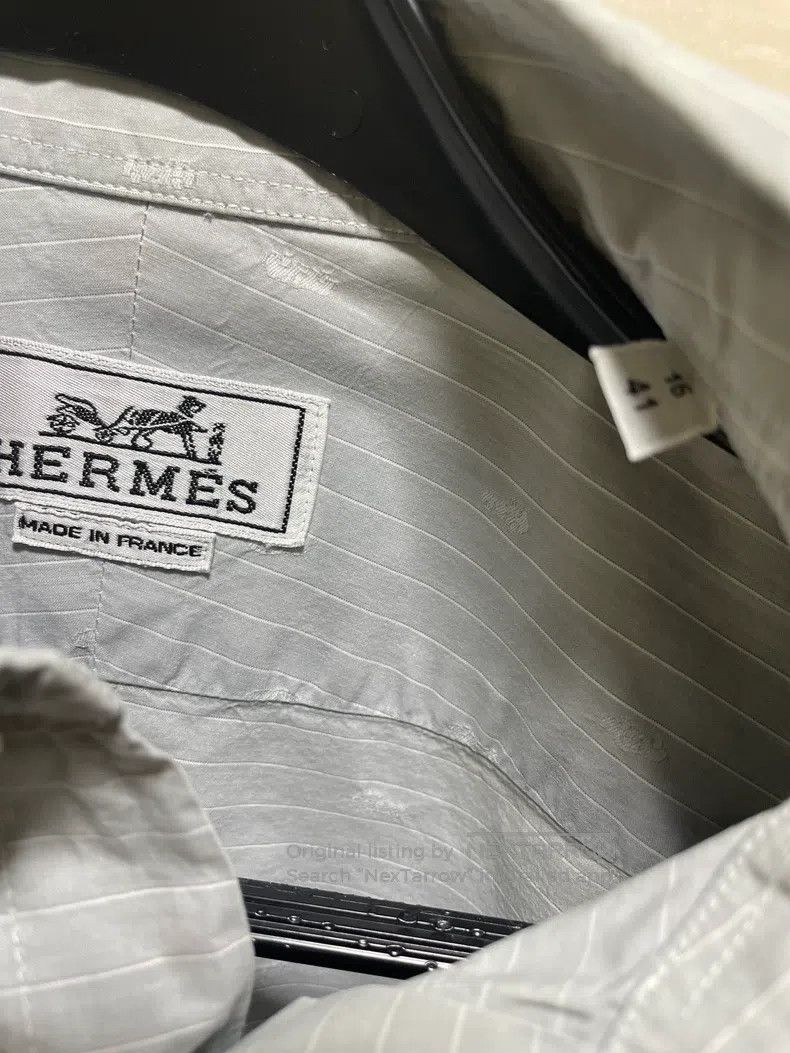 Hermes Hermes size 41 Cotton long-sleeve shirt Size US L / EU 52-54 / 3 - 4 Thumbnail