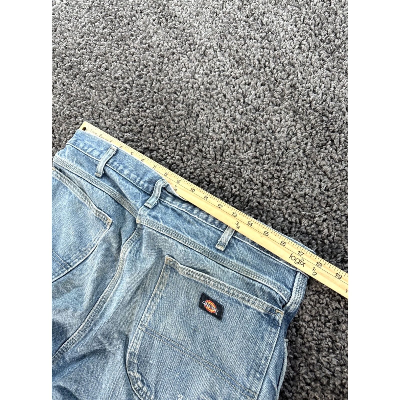 Dickies VINTAGE Dickies Carpenter Jeans 36x30 Blue Distressed Workwear 90s Grunge Skater Mens Jeans Size US 36 / EU 52 - 4 Thumbnail