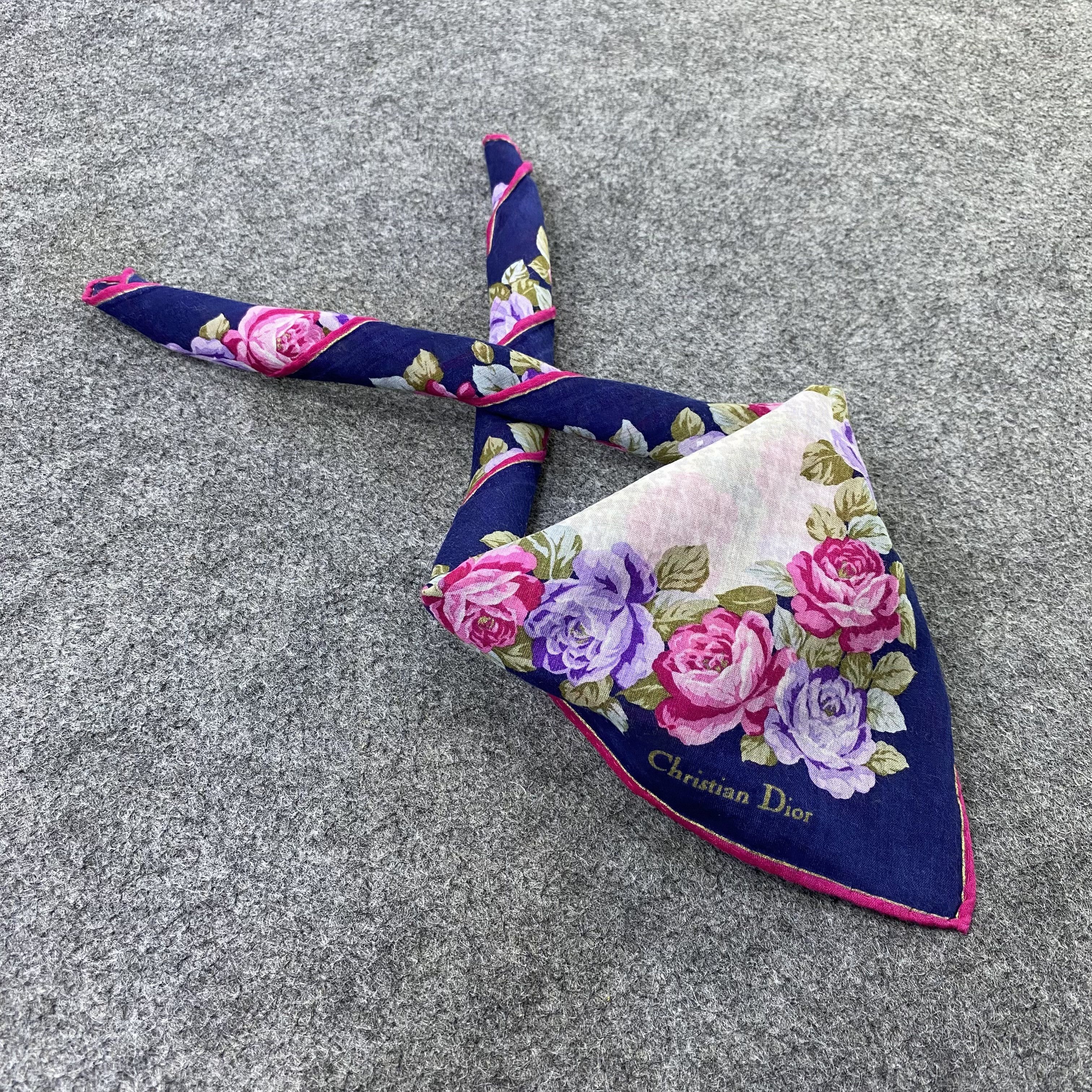 Vintage Christian Dior Handkerchief Neckerchief Bandana-B1865 Size ONE SIZE - 1 Thumbnail