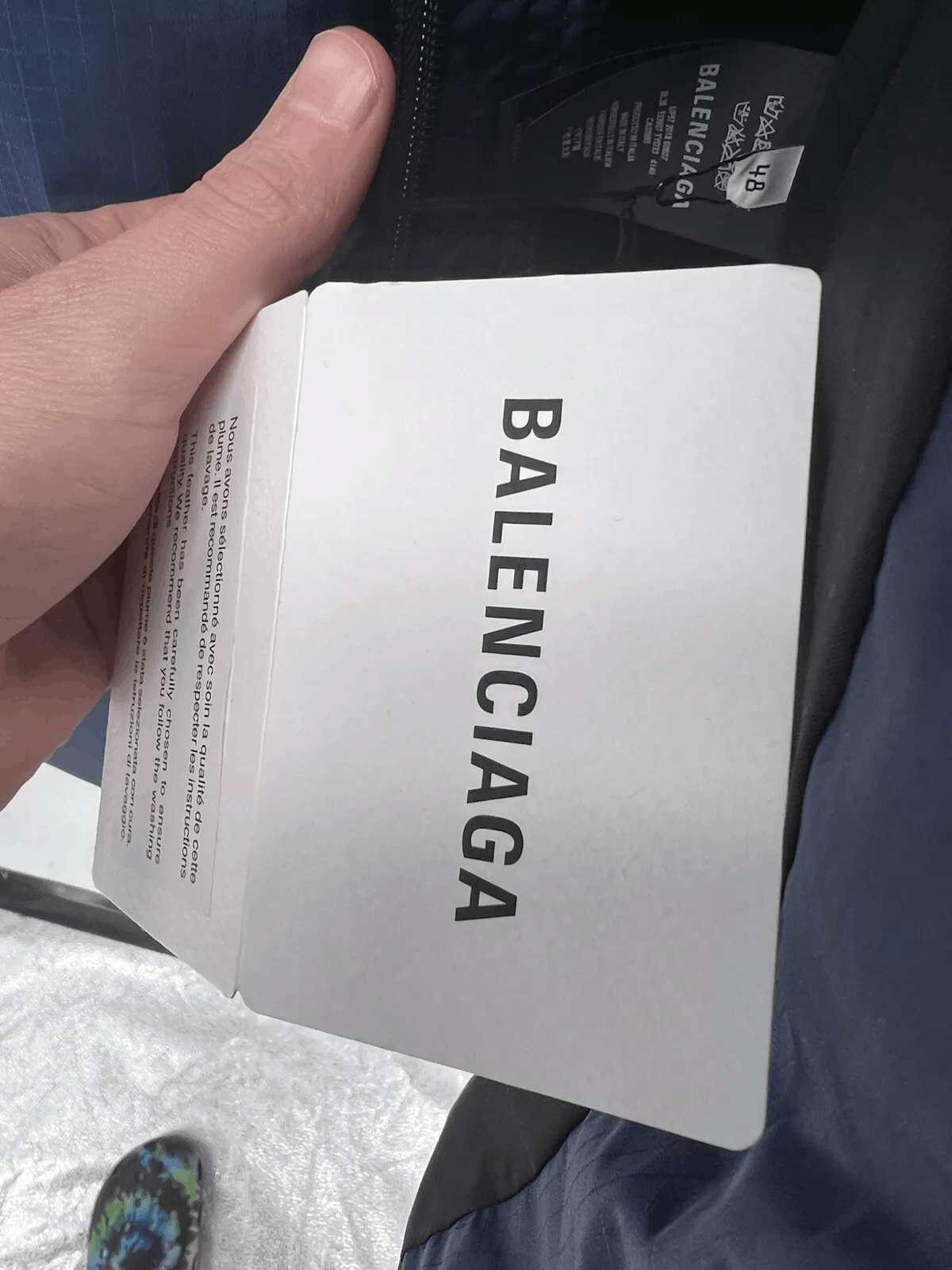 Balenciaga Balenciaga Denim Down Hybrid Jacket, EU 48 Mens Size US M / EU 48-50 / 2 - 9 Thumbnail