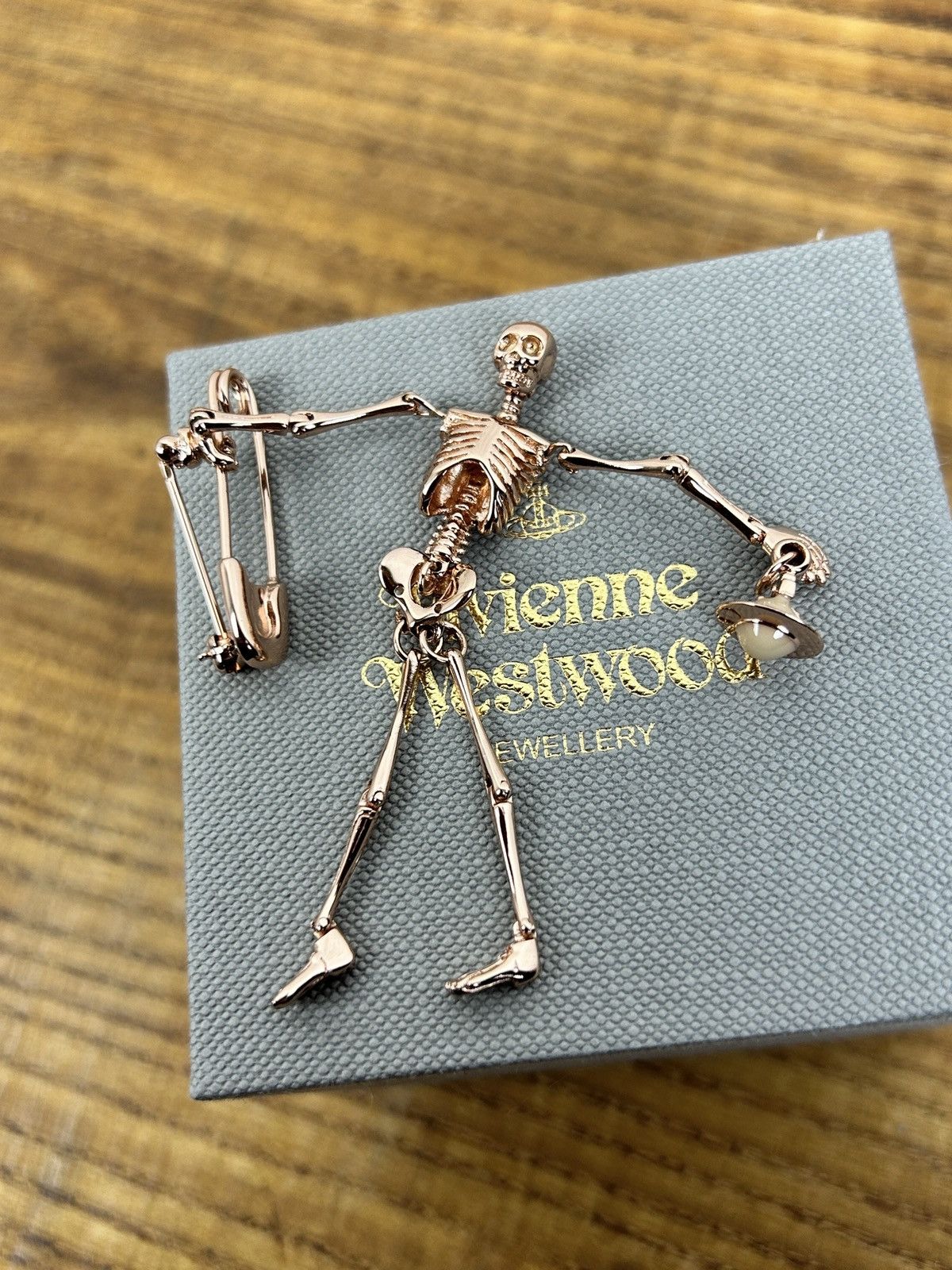 Vivienne Westwood Iconic Skeleton Brooch Pin