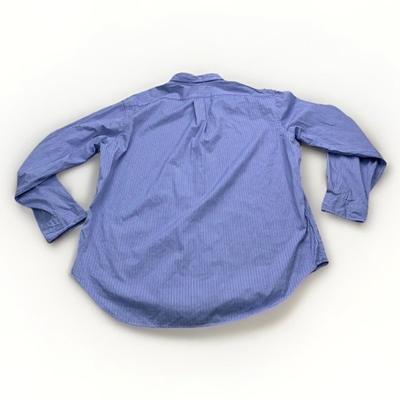 Ralph Lauren VINTAGE Ralph Lauren Button-Down Shirt Striped 90s Blue 2XL Mens Classic Fit Long Sleeve Button Up Shirt Size US XXL / EU 58 / 5 - 7 Thumbnail