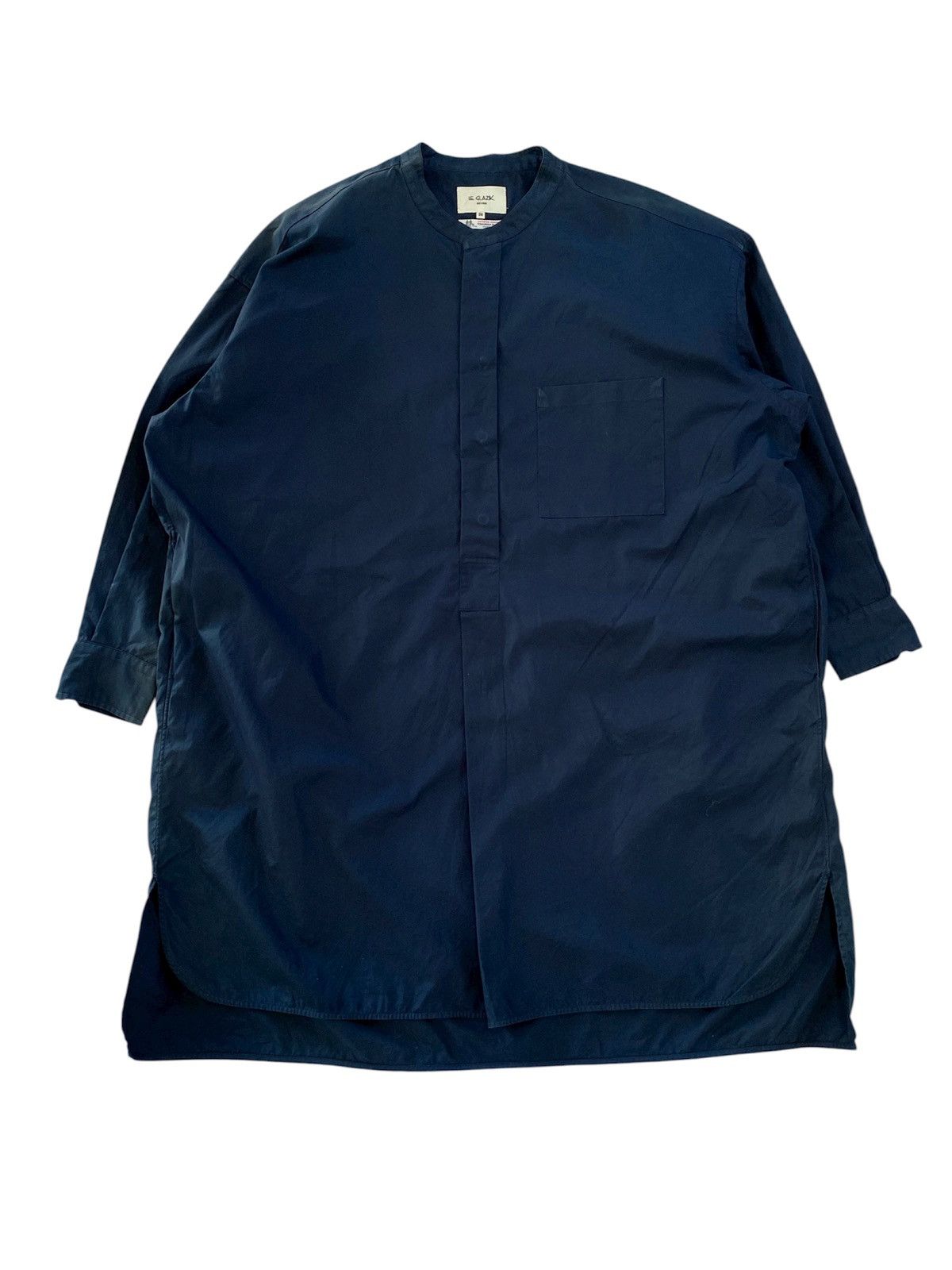 Japanese Brand dark blue longgsleeve tunic shirt thomas mason Size US L / EU 52-54 / 3 - 1 Thumbnail