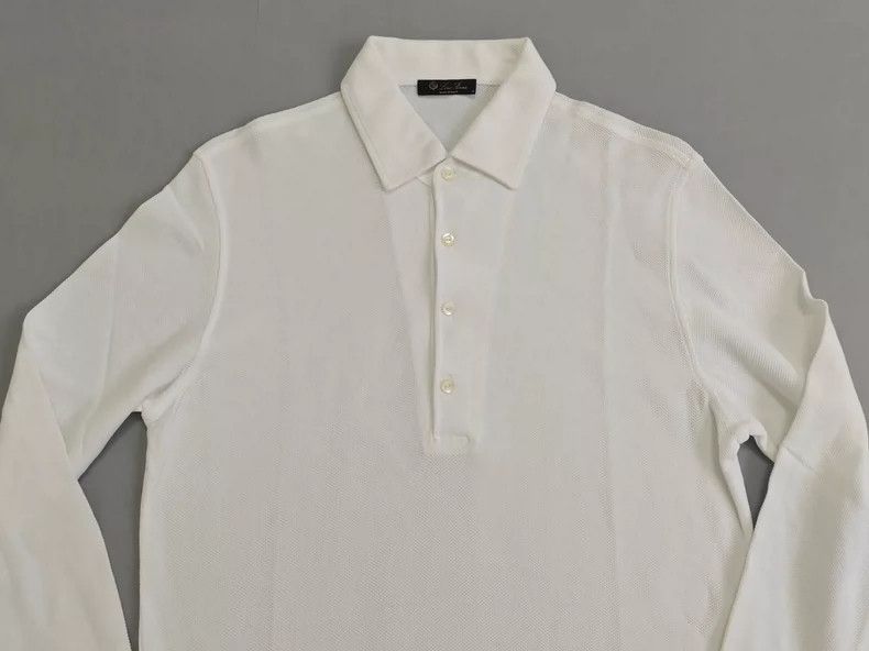Loro Piana LORO PIANA Men's long-sleeved polo shirt Size US S / EU 44-46 / 1 - 2 Thumbnail