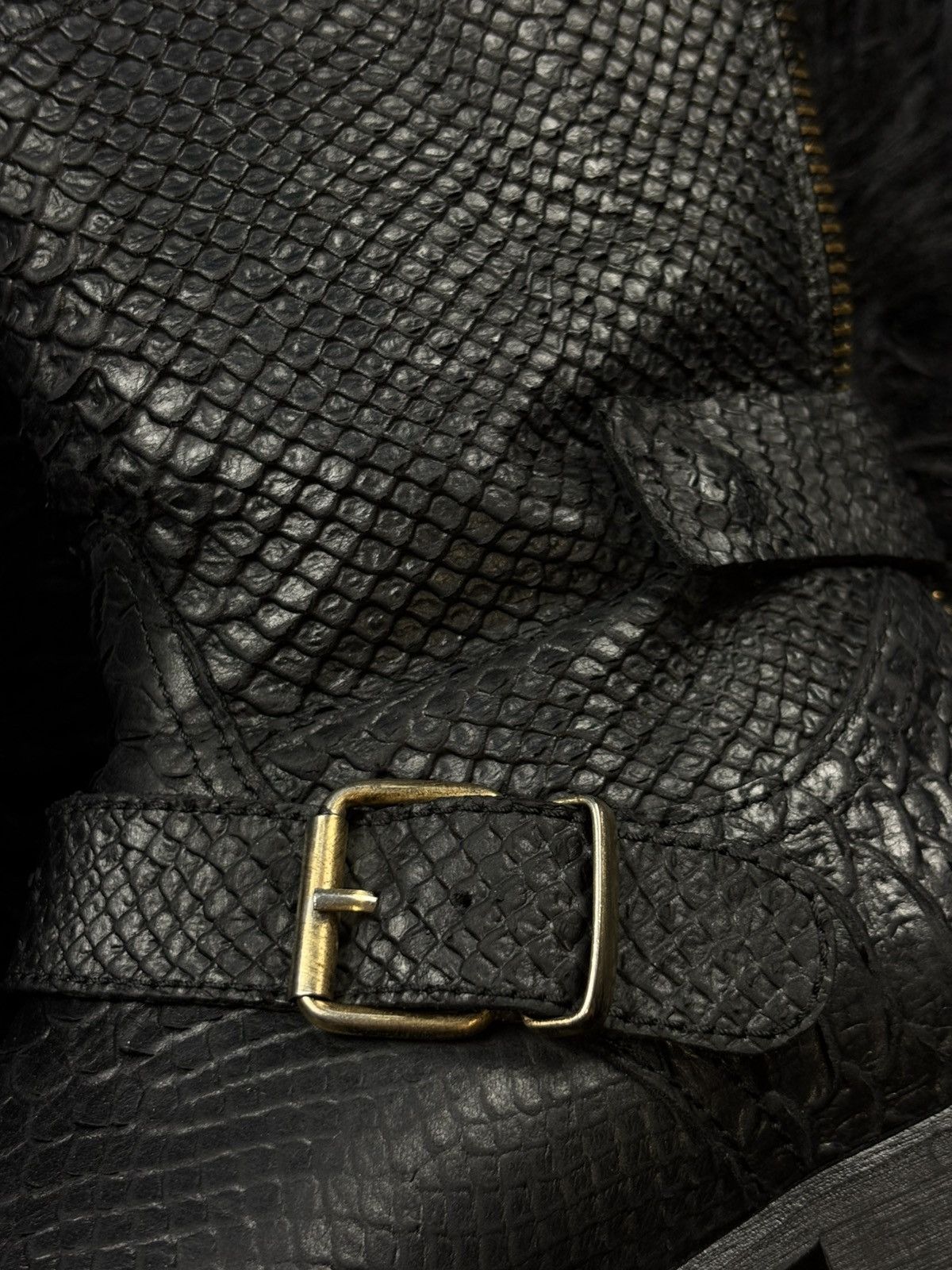 Other Rick Owens Style Archive Python Snake Skin Leather Boots Size US 7 / EU 40 - 3 Thumbnail