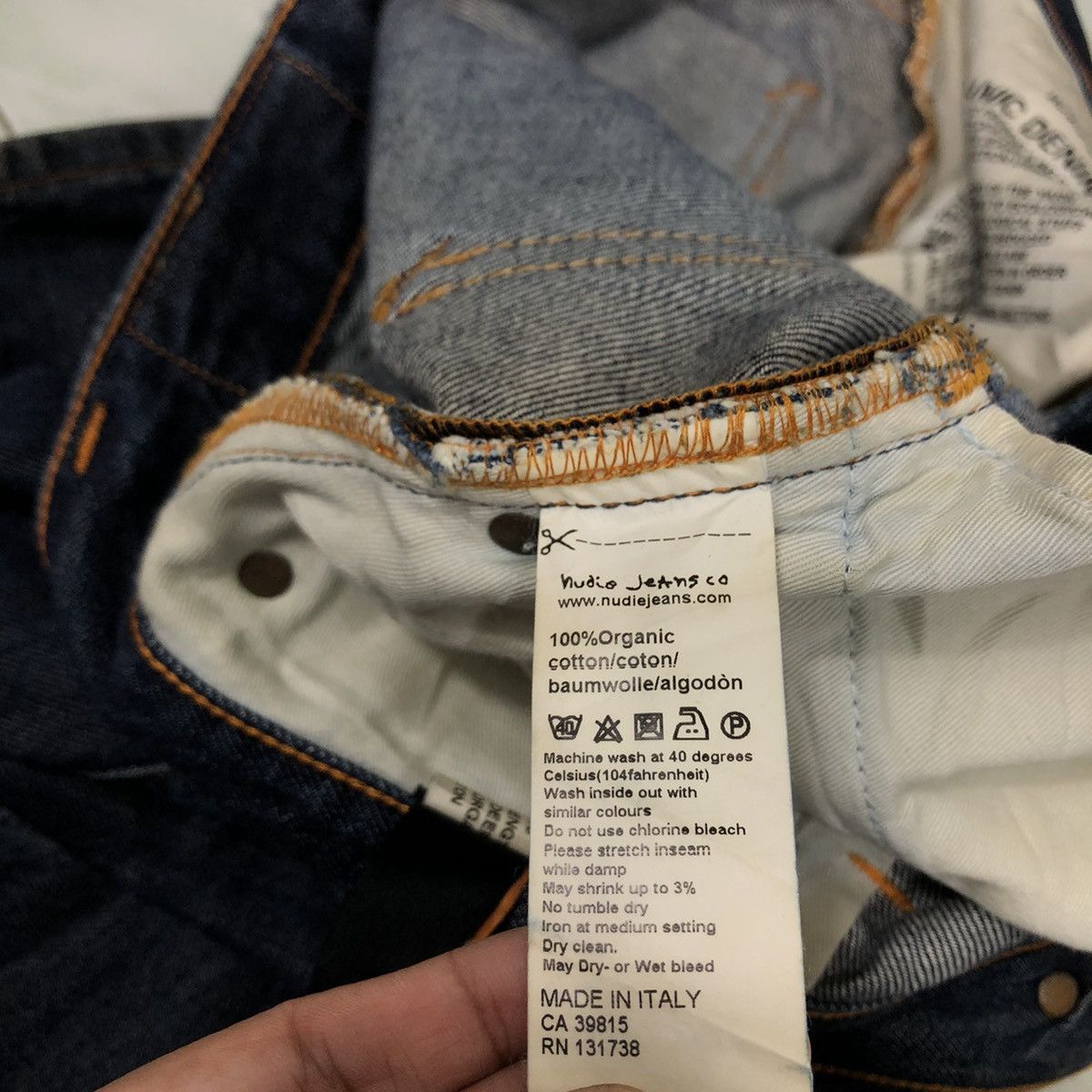 Japanese Brand 🔥Rare Distressed Denim Design Nudie Jeans Japan Made Size US 32 / EU 48 - 18 Thumbnail