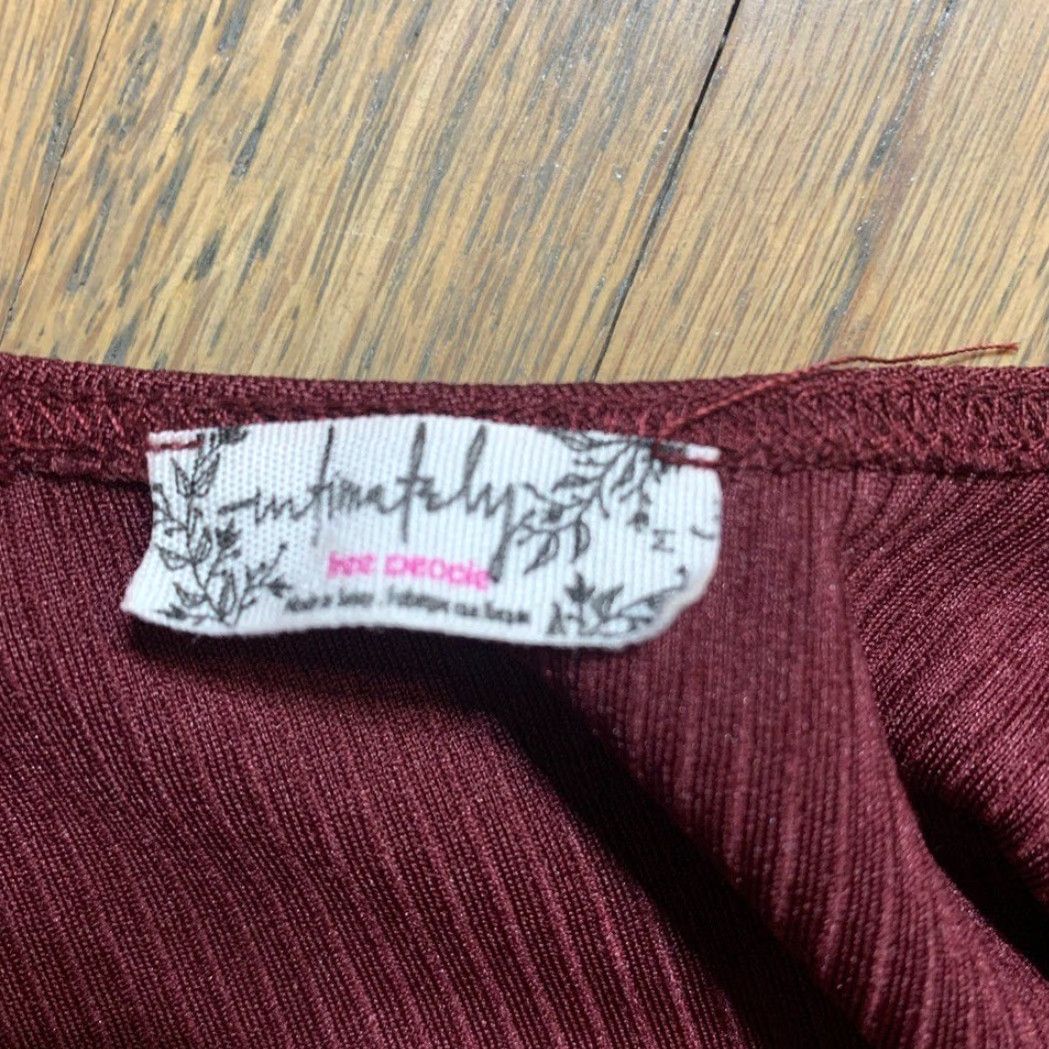 Free People Free People Bodysuit One Piece M Red Women Regular Medium Bodysuit Size M / US 6-8 / IT 42-44 - 3 Thumbnail