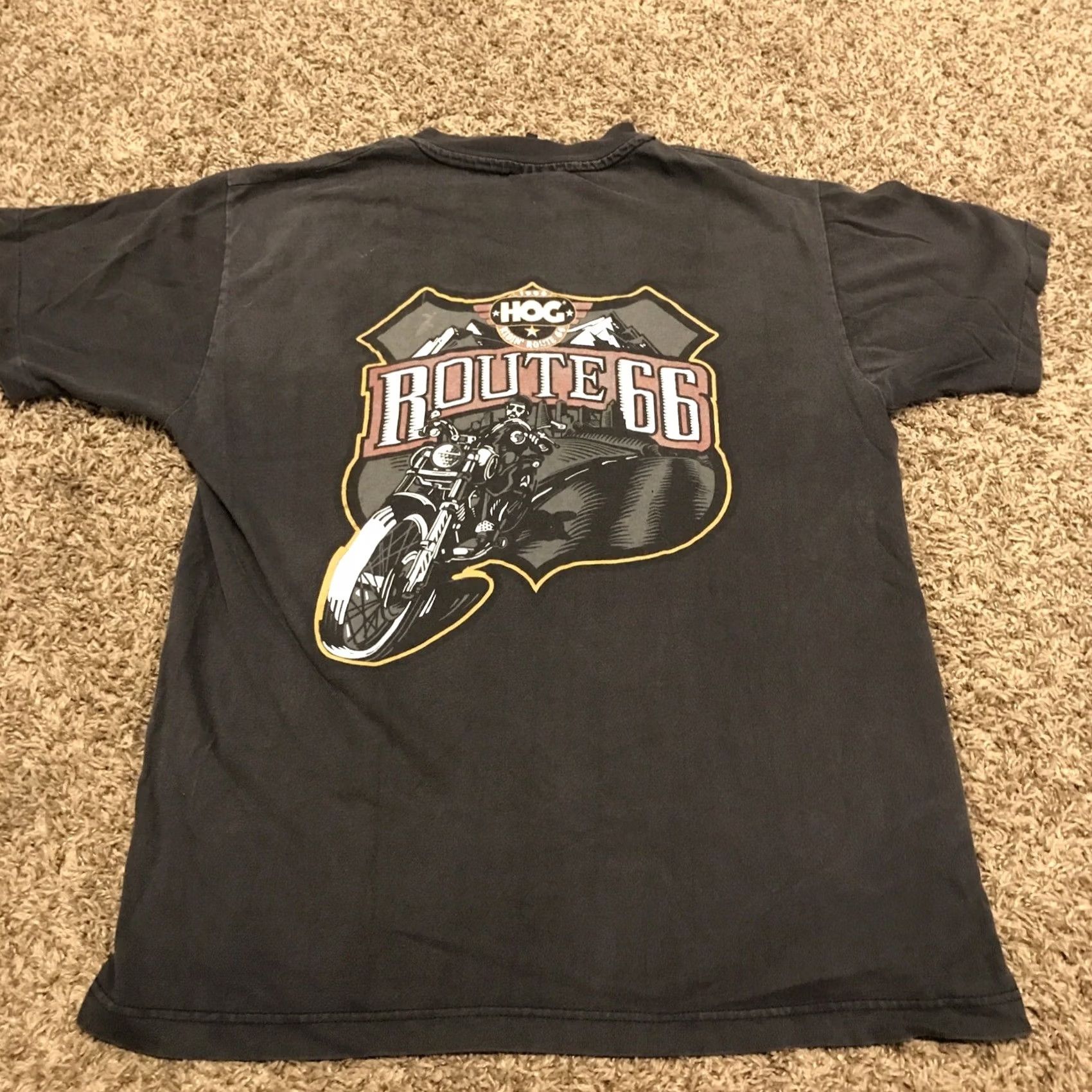 Harley Davidson VINTAGE Harley Davidson Shirt Mens 1996 Route 66 US Single Stitch Crew Neck Short Sleeve Size S Black Cotton Logo Graphic Print B4 Size US S / EU 44-46 / 1 - 5 Thumbnail