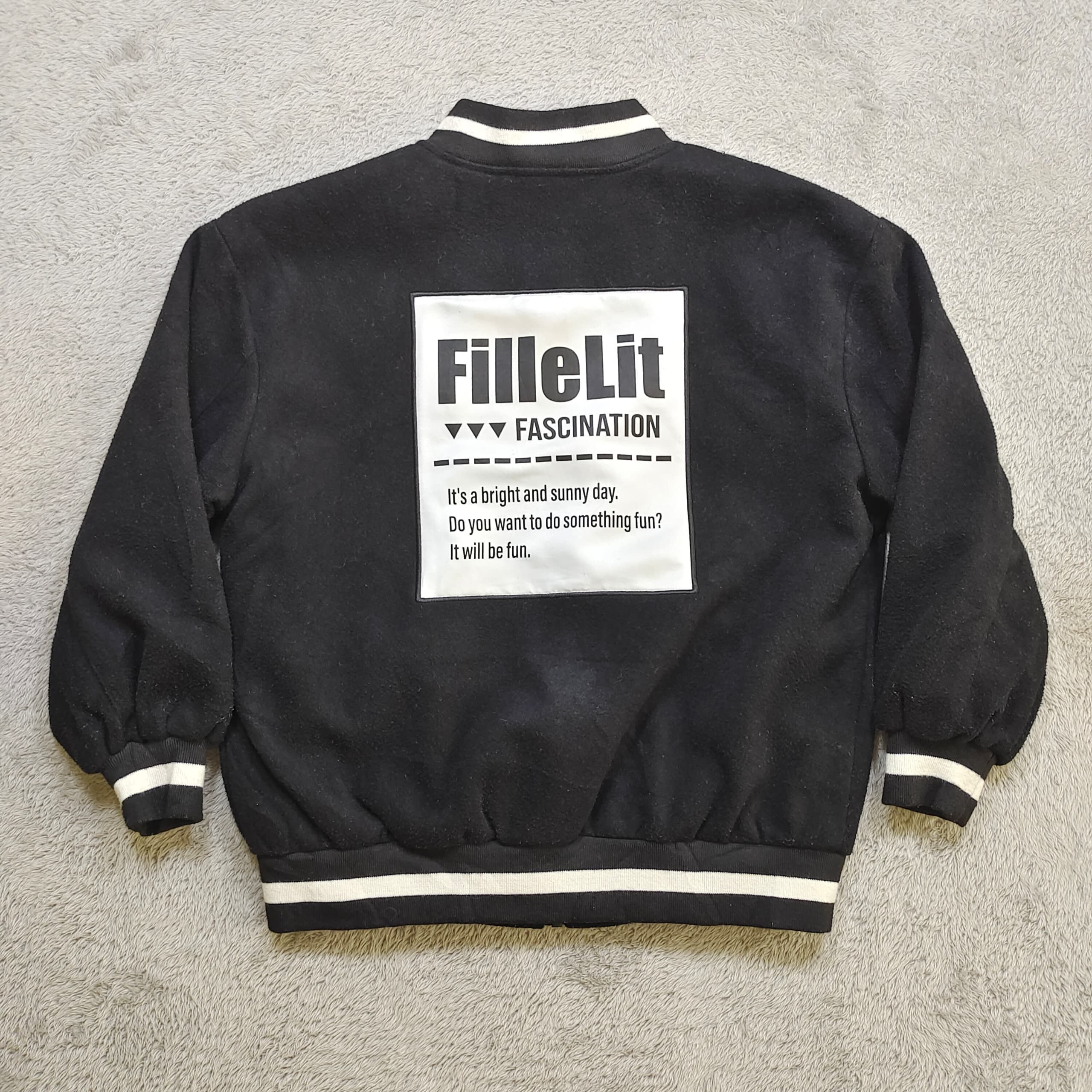 Vintage Vintage FilleLit Rapture Fascination Bomber Fleece Jacket Size US M / EU 48-50 / 2 - 6 Thumbnail