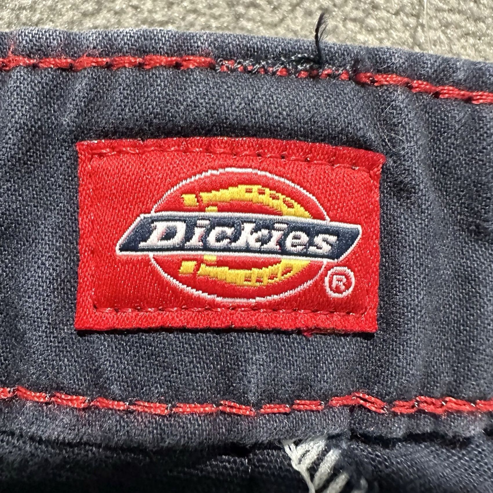 Dickies Dickies Pants Womens 3 Bootcut Stretch Beige Navy Blue Low Rise Inseam 30" Junior Size 3 Womens Regular Front Pocket EUC Size 26" / US 2 / IT 38 - 7 Thumbnail