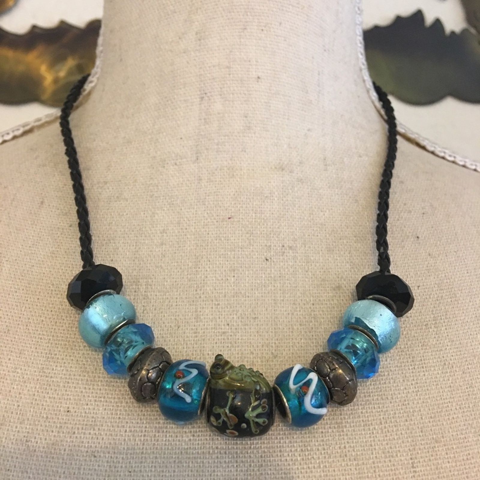 Jewelry Pandora braided necklace w/non Pandora charms Size ONE SIZE - 1 Thumbnail