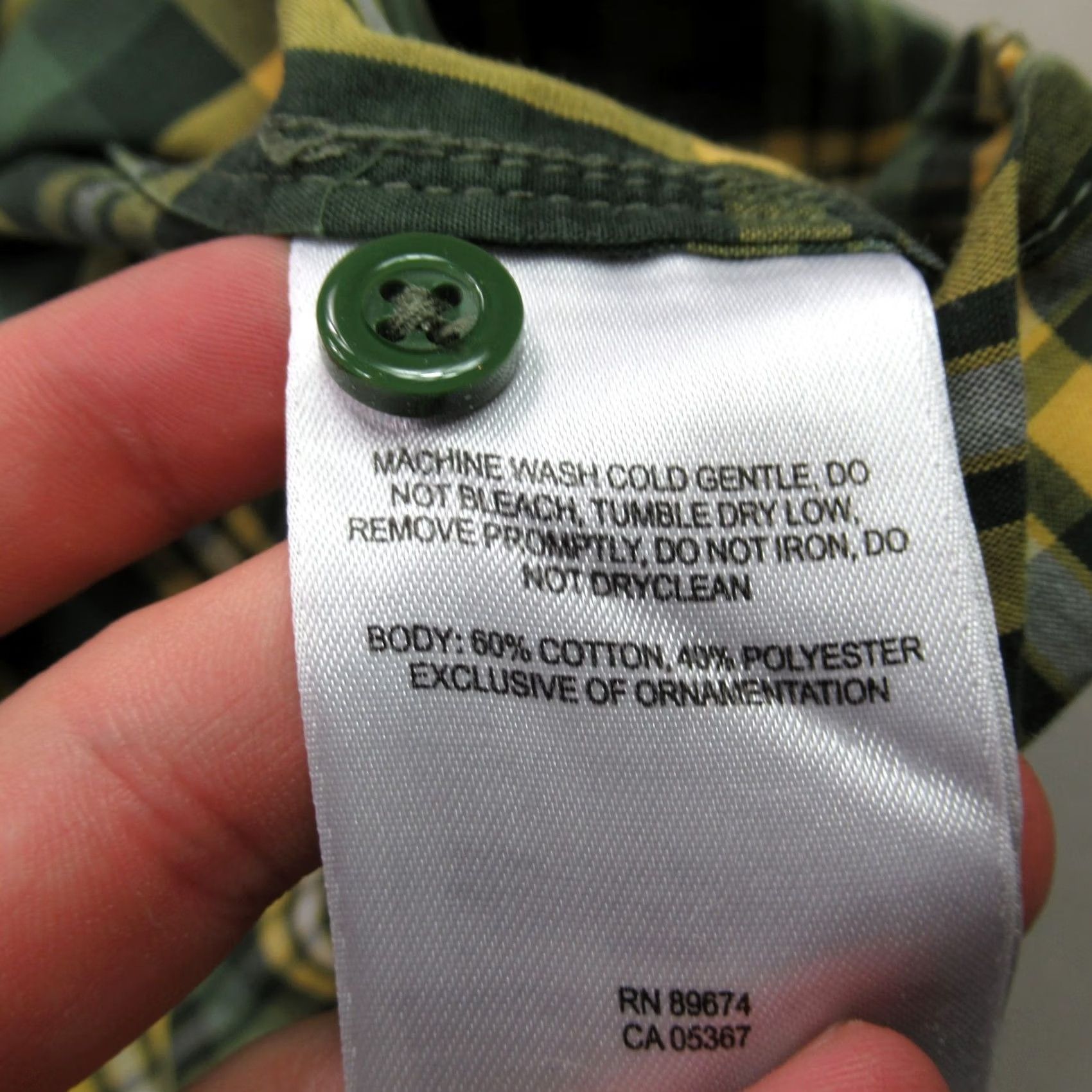 Mountain Hardwear Mountain Hardwear Shirt Mens XL Short Sleeve Button Plaid Pocket Green Size US XL / EU 56 / 4 - 5 Thumbnail