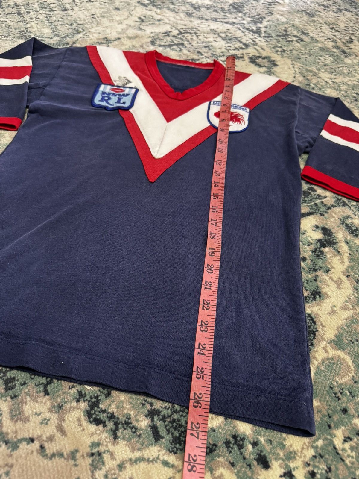 Vintage 1980s PEERLESS EASTERN SUBURBS ROOSTER NSW RL JERSEY Size US S / EU 44-46 / 1 - 4 Thumbnail