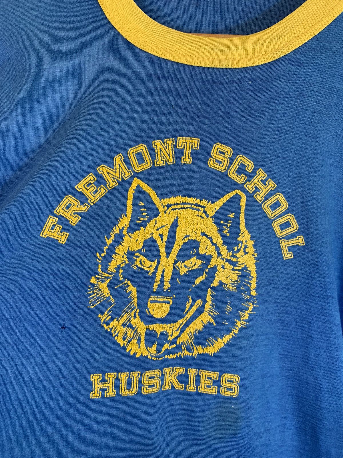 Velva Sheen × Vintage *RARE* Vintage 1970’s Fremont Huskies Single Stitch T-Shirt Size US XL / EU 56 / 4 - 2 Thumbnail